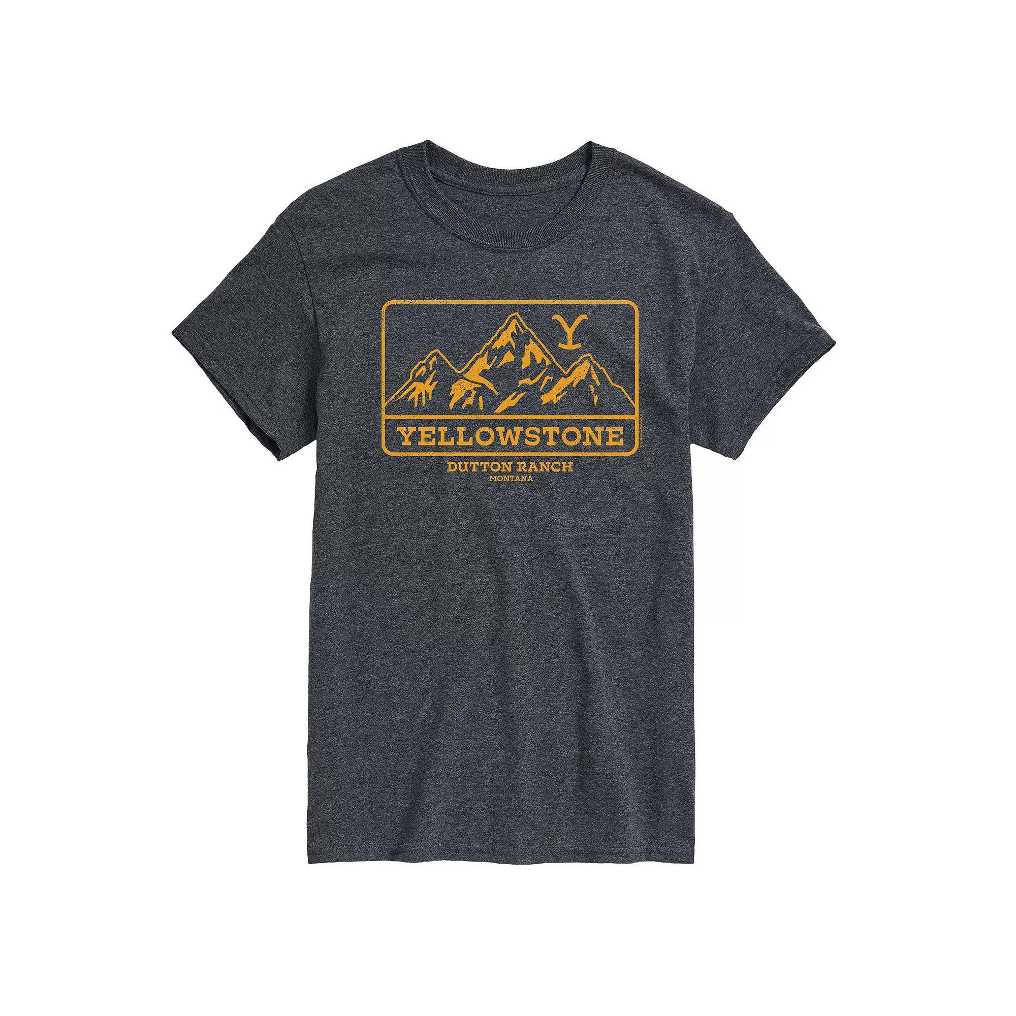 Men's Yellowstone Outdoor Scene Tee, Size: Small, Blue Product Image