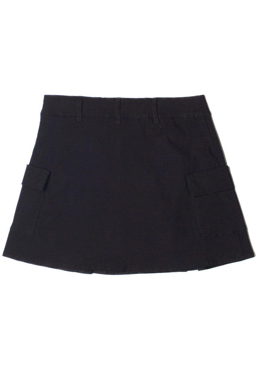 Black Pleated Cargo Skort Product Image