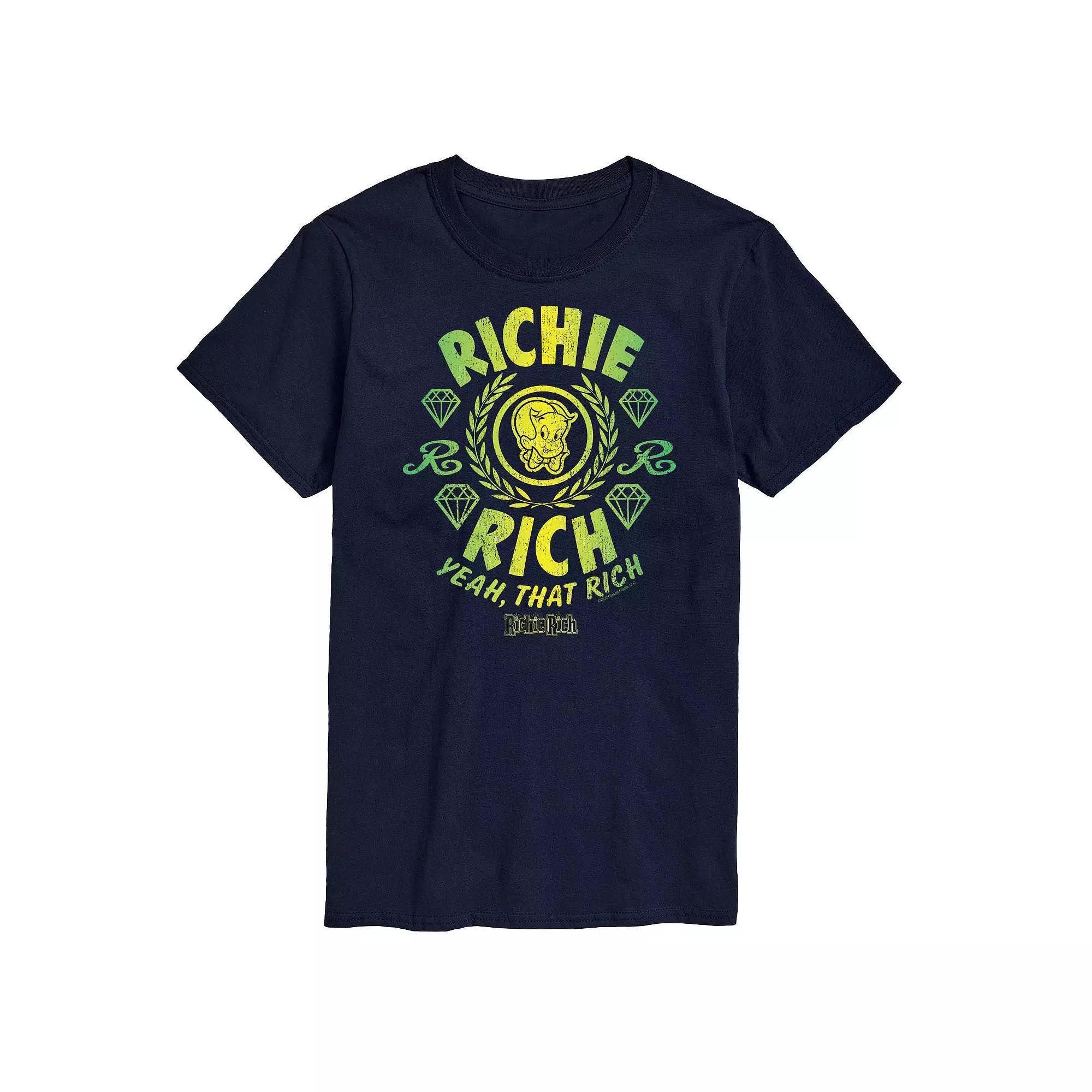 Big & Tall Richie Rich Yeah That Rich Graphic Tee, Mens Blue Product Image