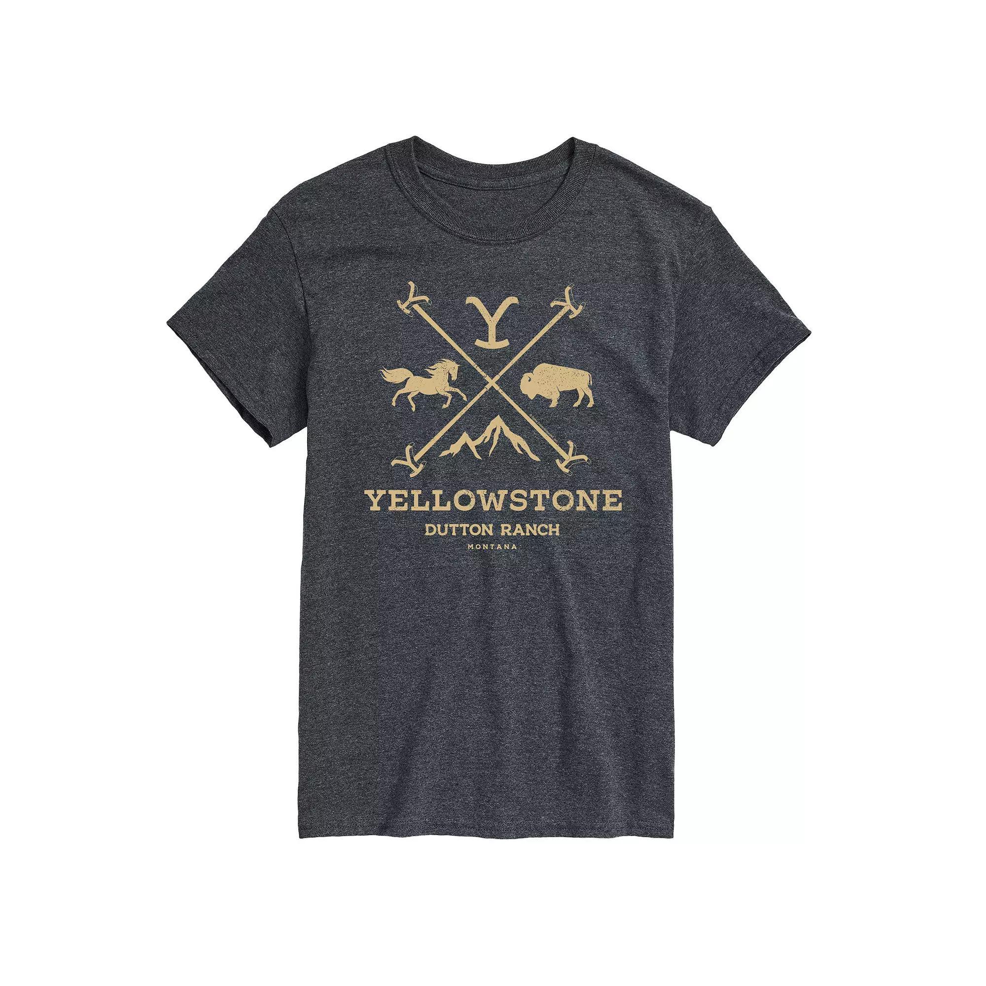 Big & Tall Yellowstone Iron Logo Graphic Tee, Mens Product Image