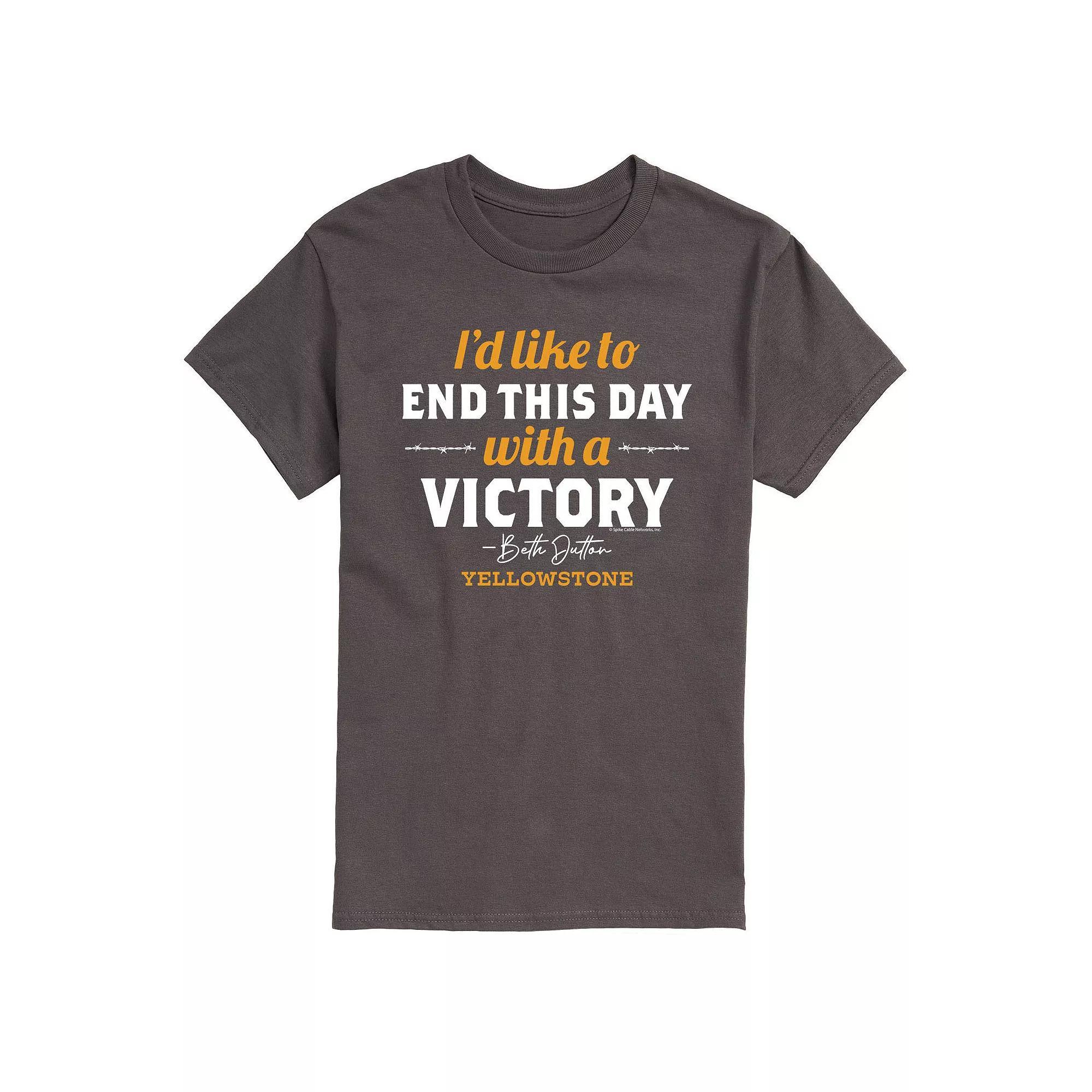 Mens Yellowstone End Day With A Victory Tee Product Image