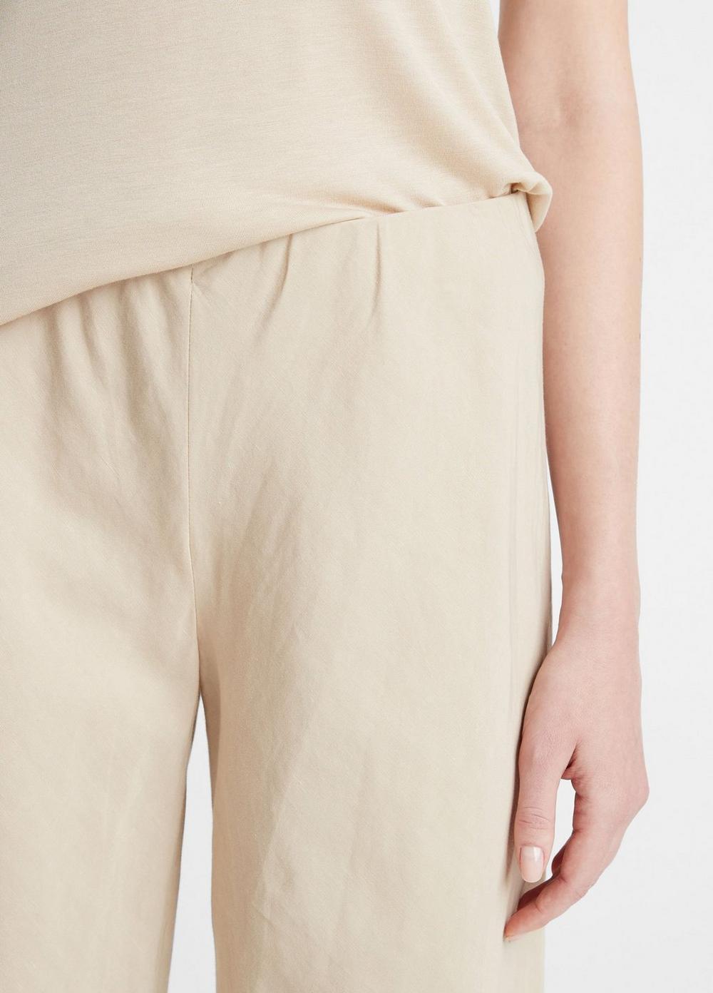 Womens Cotton-Blend High-Waist Bias Pant, Black, Size L Vince Product Image