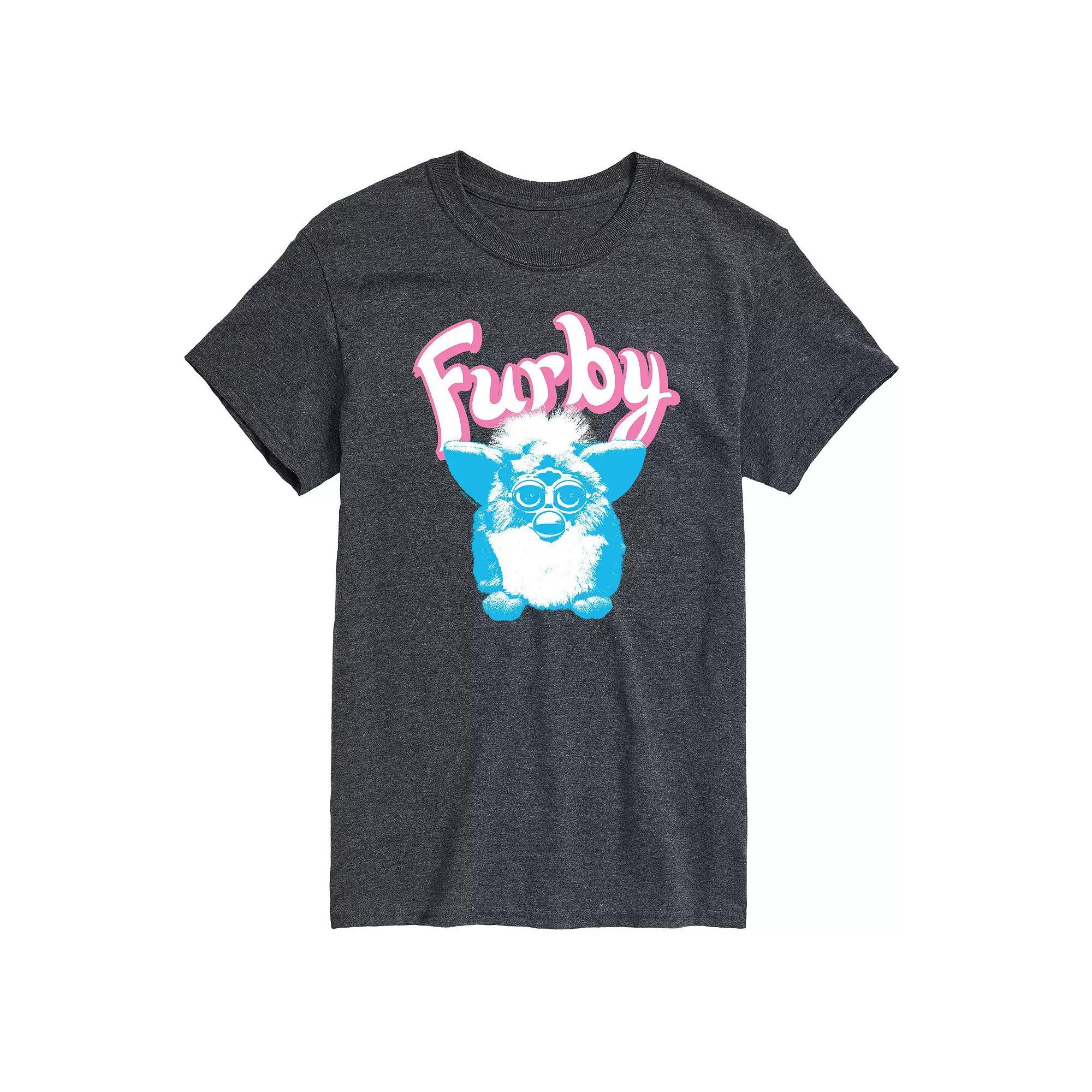 Mens Furby Logo Graphic Tee by Hasbro Grey Gray Product Image