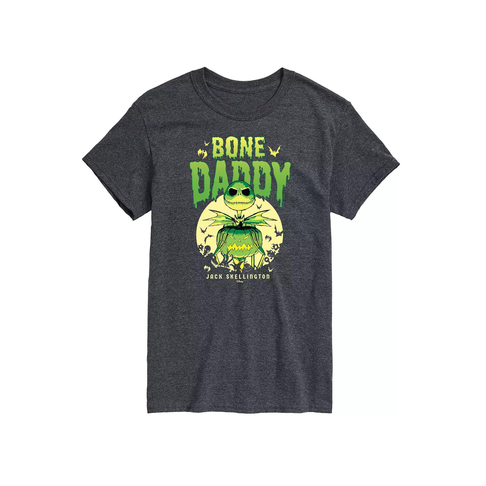 Disneys The Nightmare Before Christmas Mens Bone Daddy Graphic Tee Blue Product Image