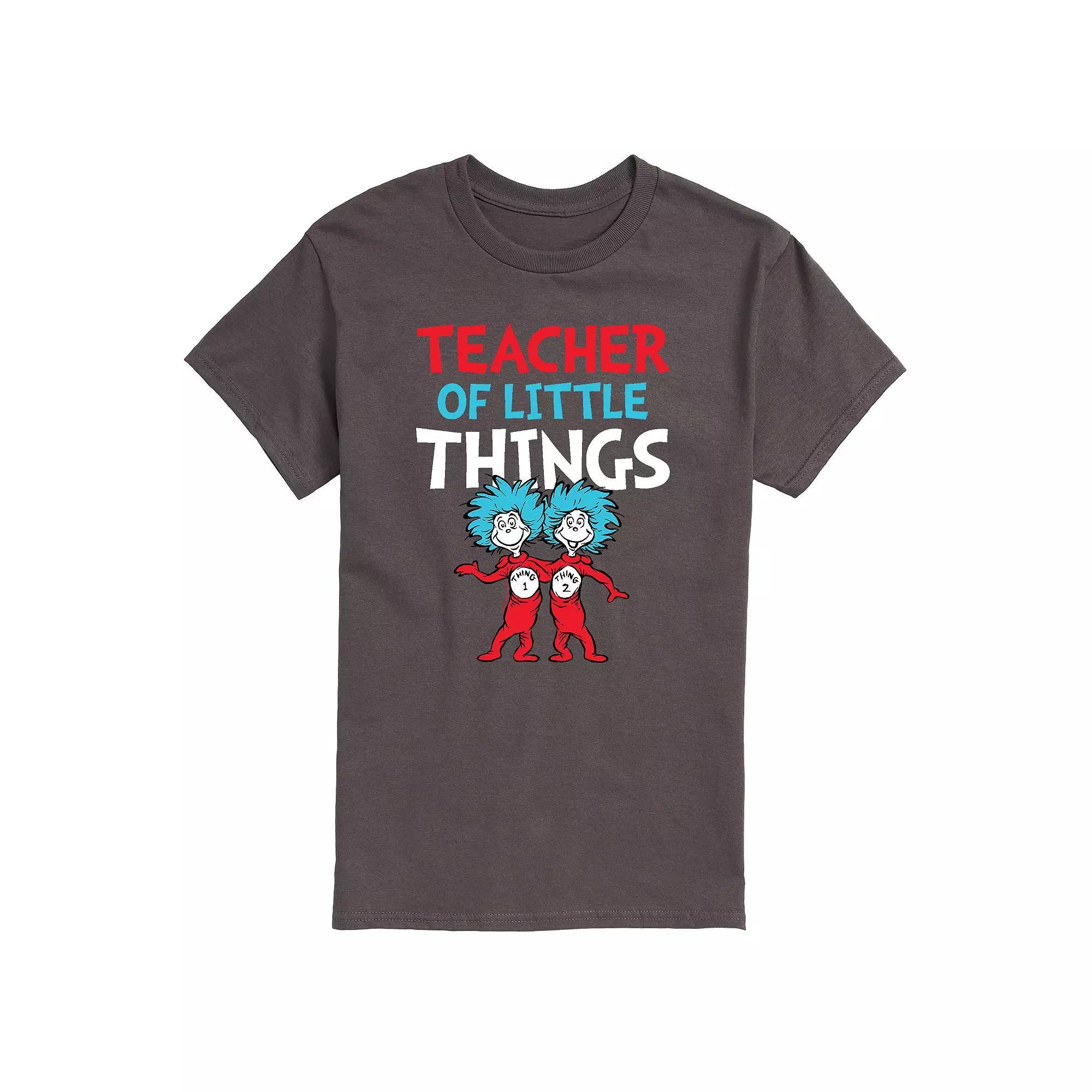 Mens Dr. Seuss Teacher Of Little Things Tee Grey Product Image