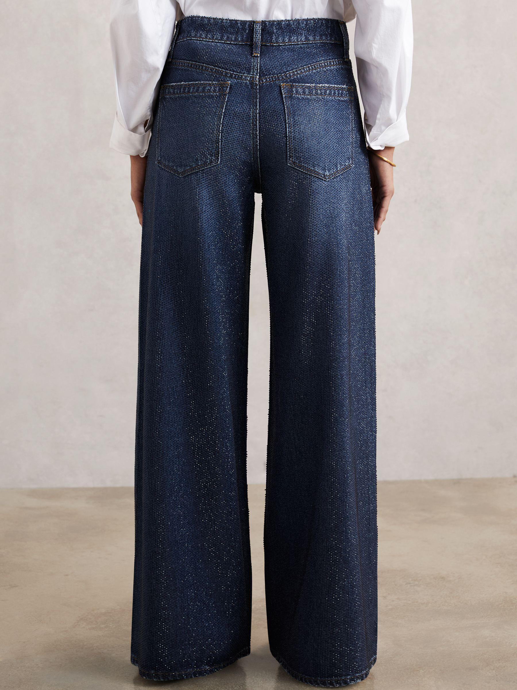 Side-Stripe Wide-Leg Check Trousers in Neutral Check Product Image