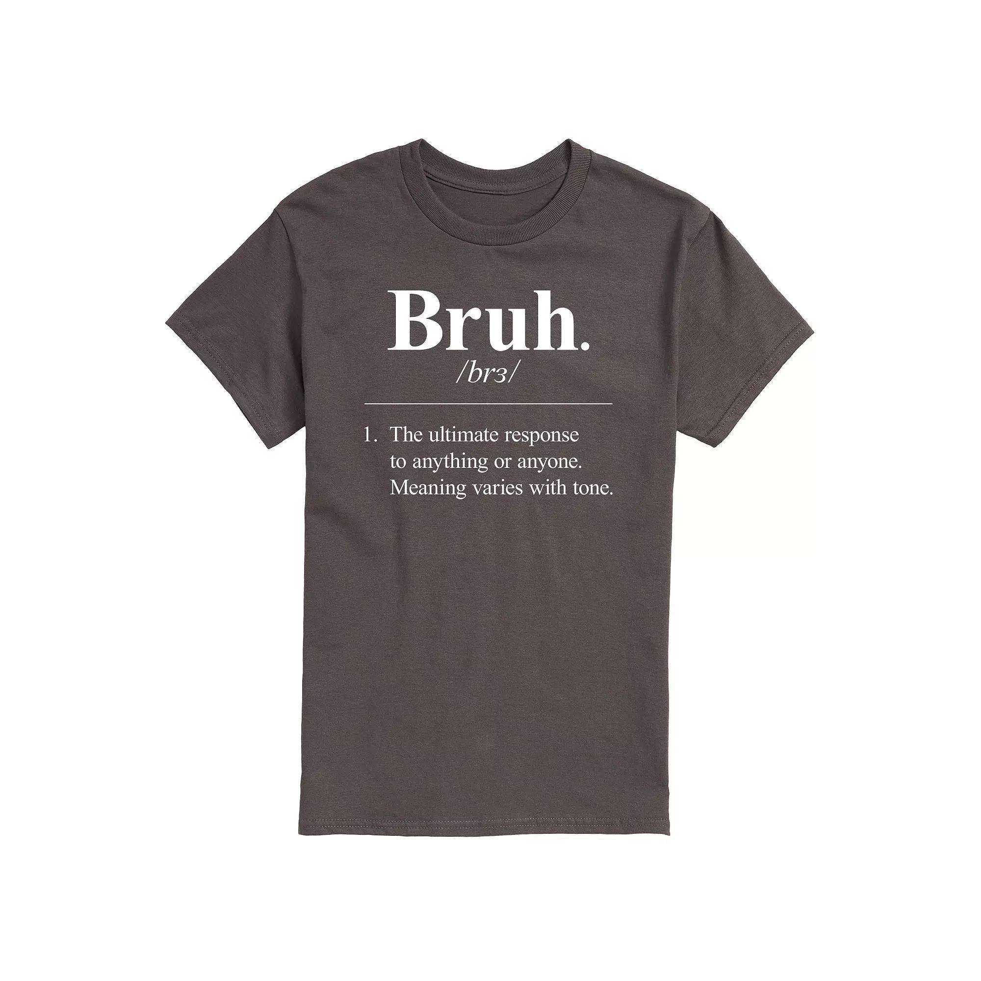 Big & Tall Bruh Definition Graphic Tee, Mens Blue Product Image