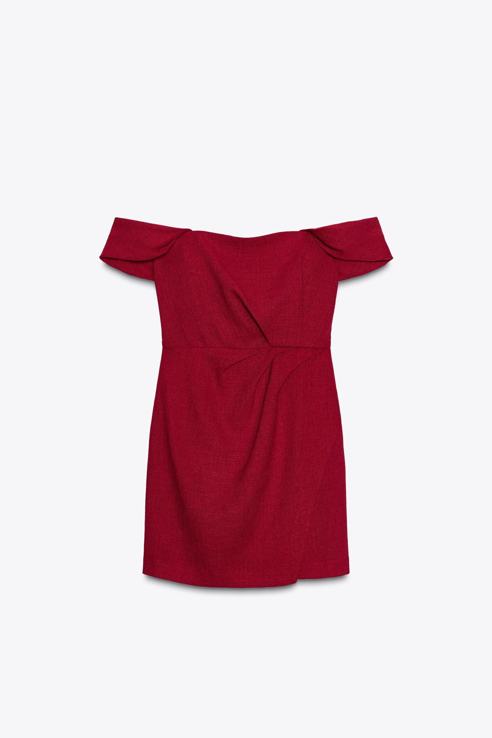 OFF-THE-SHOULDER DROP SLEEVE MINI DRESS Product Image