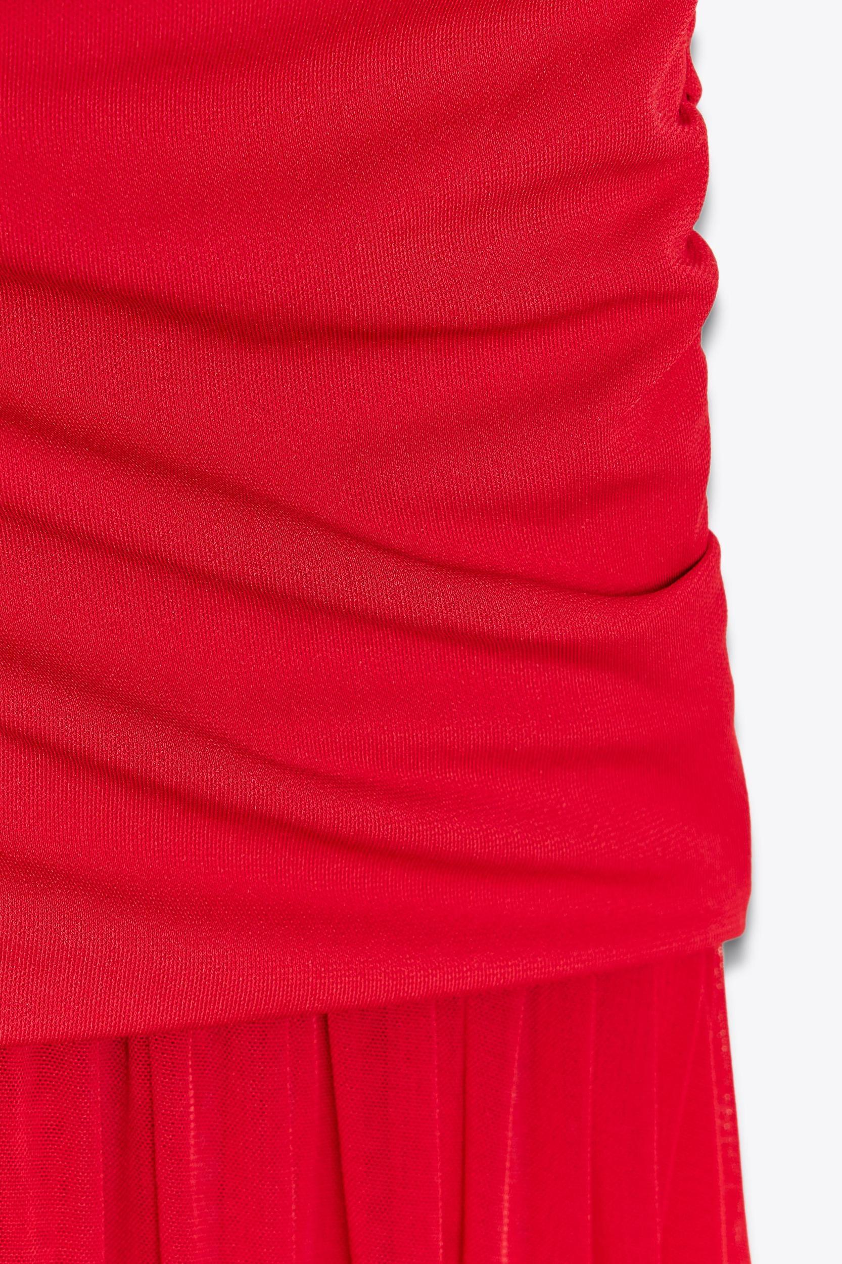 COMBINATION TULLE MIDI DRESS Product Image