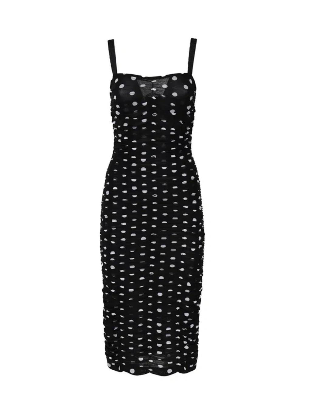 DOLCE & GABBANA Women Abito Mambo Italiano In Black Product Image
