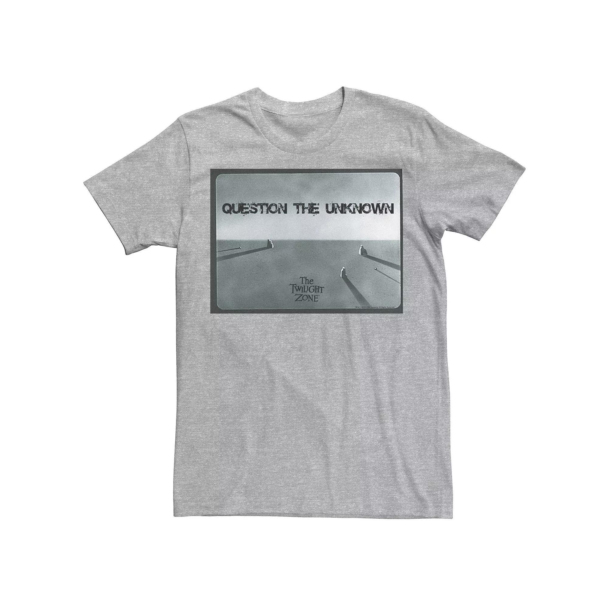 Men's Twilight Zone Question The Unknown Tee, Size: Large, Athletic Grey Product Image