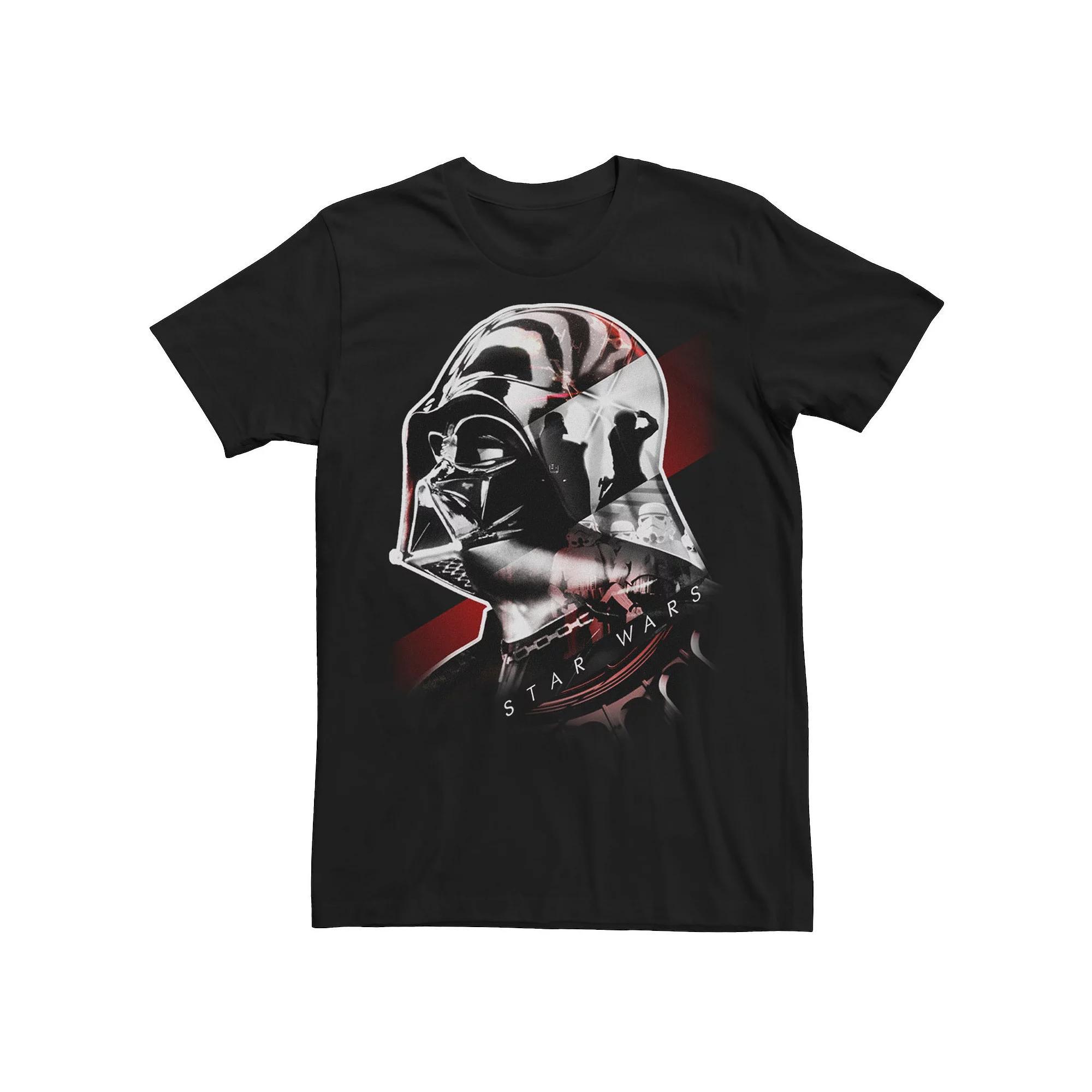 Men's Star Wars Darth Vader Helmet Collage Portrait Graphic Tee, Size: XXL, Black Product Image