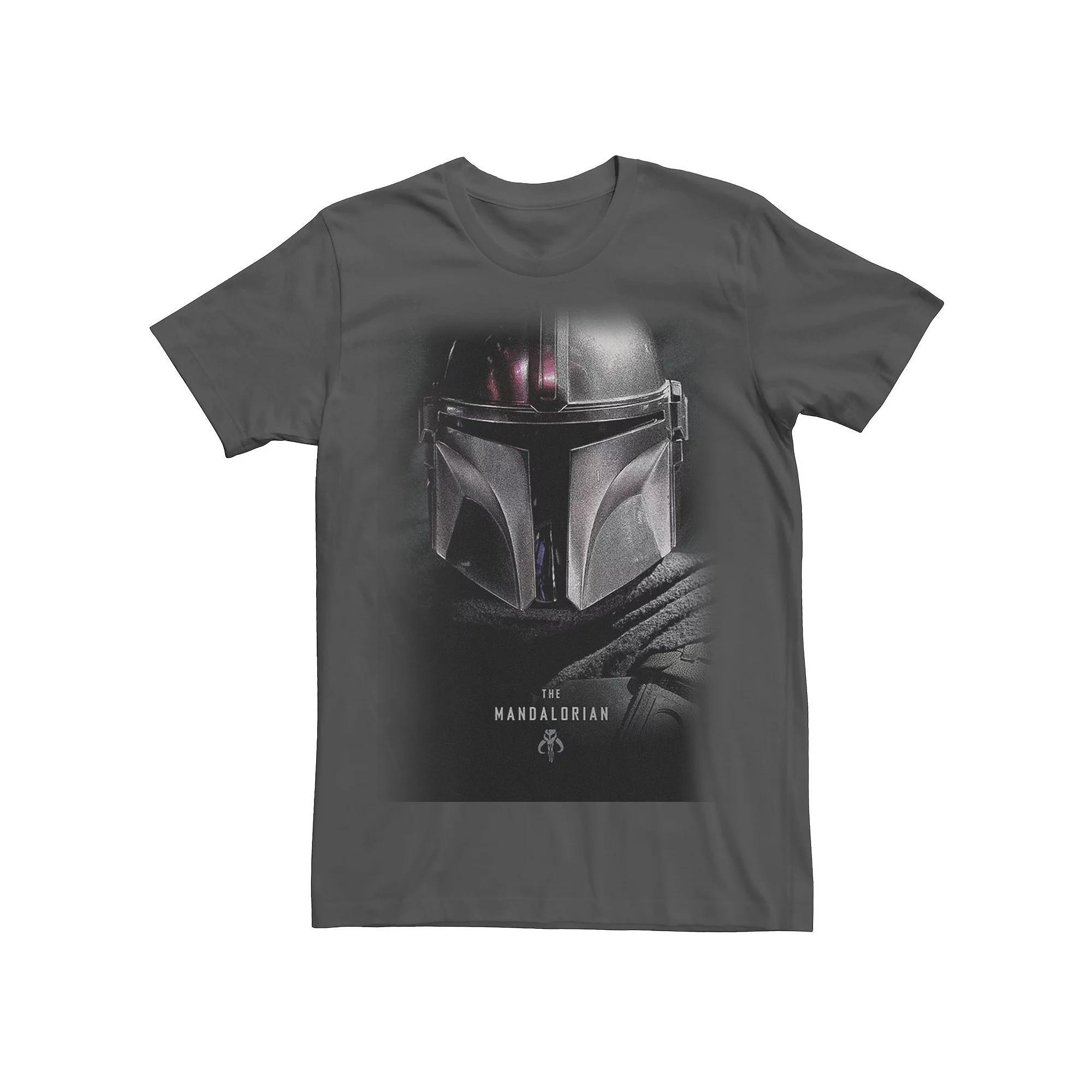Men's Star Wars: The Mandalorian Bounty Hunter Shadow Tee, Size: XXL, Grey Product Image