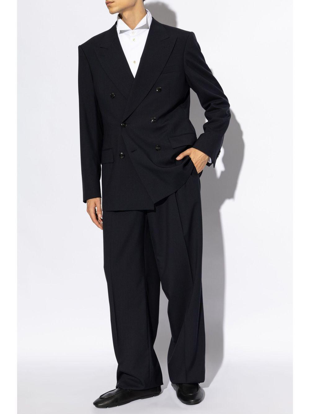 double-breasted wool suit Product Image