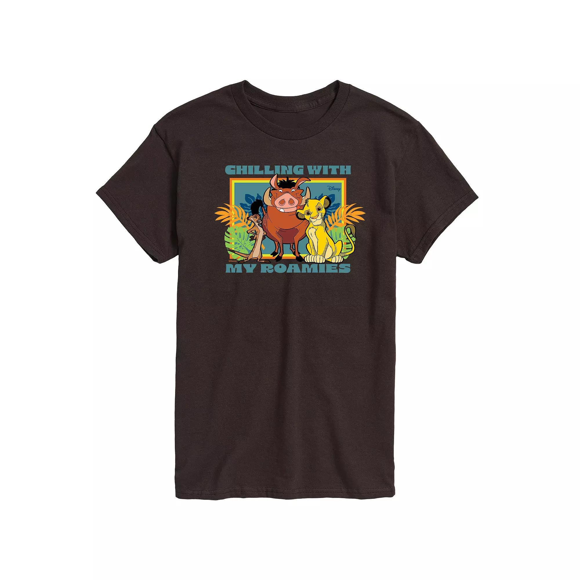 Disney's The Lion King Men's Chilling With My Roamies Graphic Tee, Size: Medium, Black Product Image