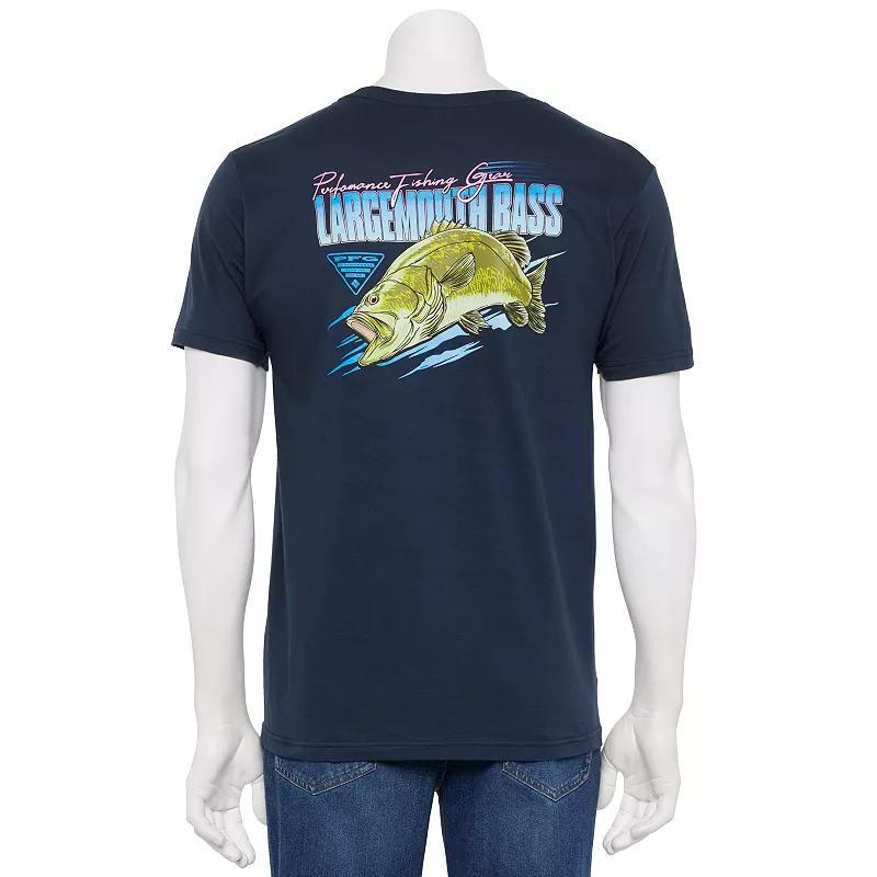 Men's Columbia Short Sleeve Chest Graphic Tee, Size: Small, Black Product Image