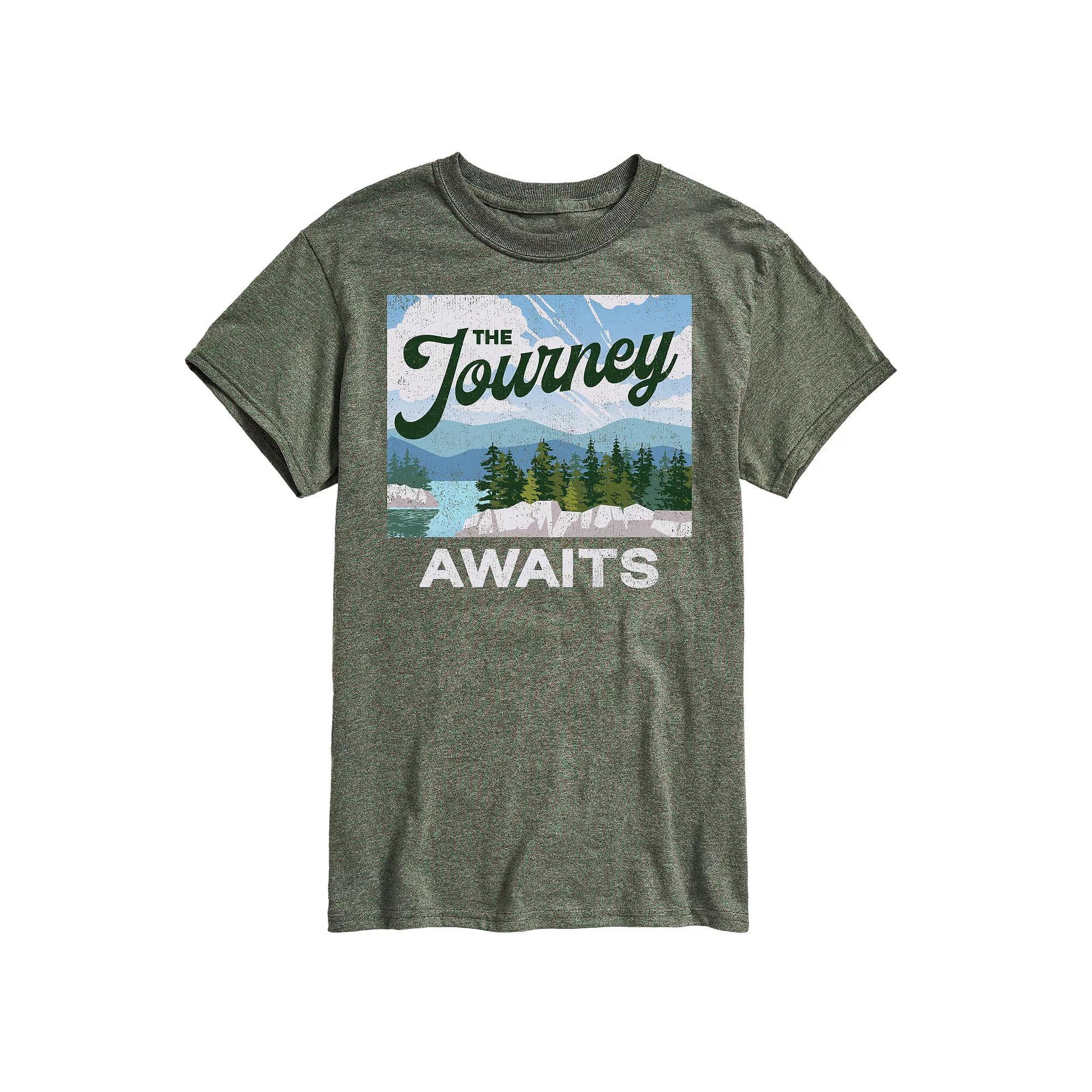 Mens The Journey Awaits Graphic Tee Product Image
