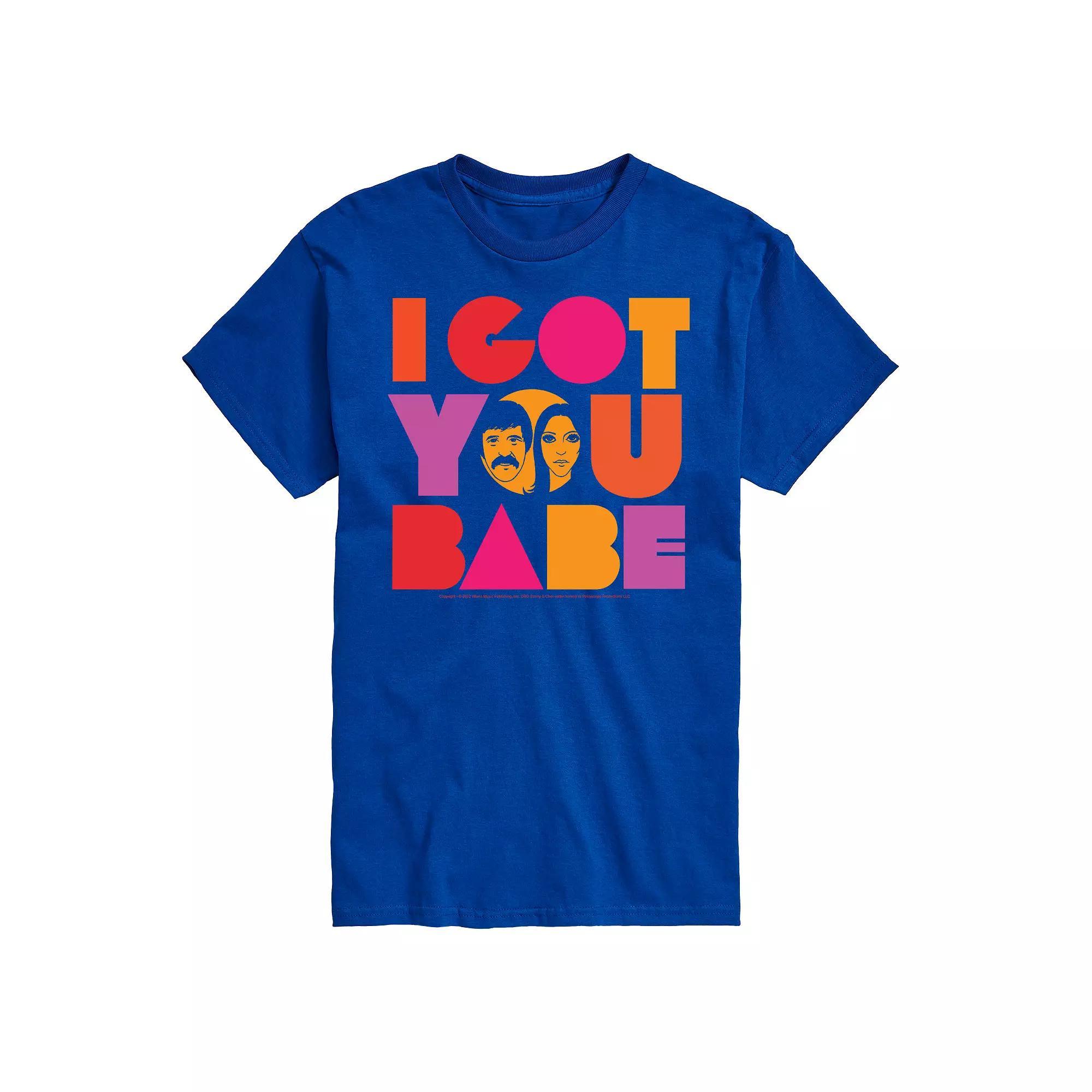 Big & Tall Sonny And Cher I Got You Tee, Men's, Size: Large Tall, Blue Product Image