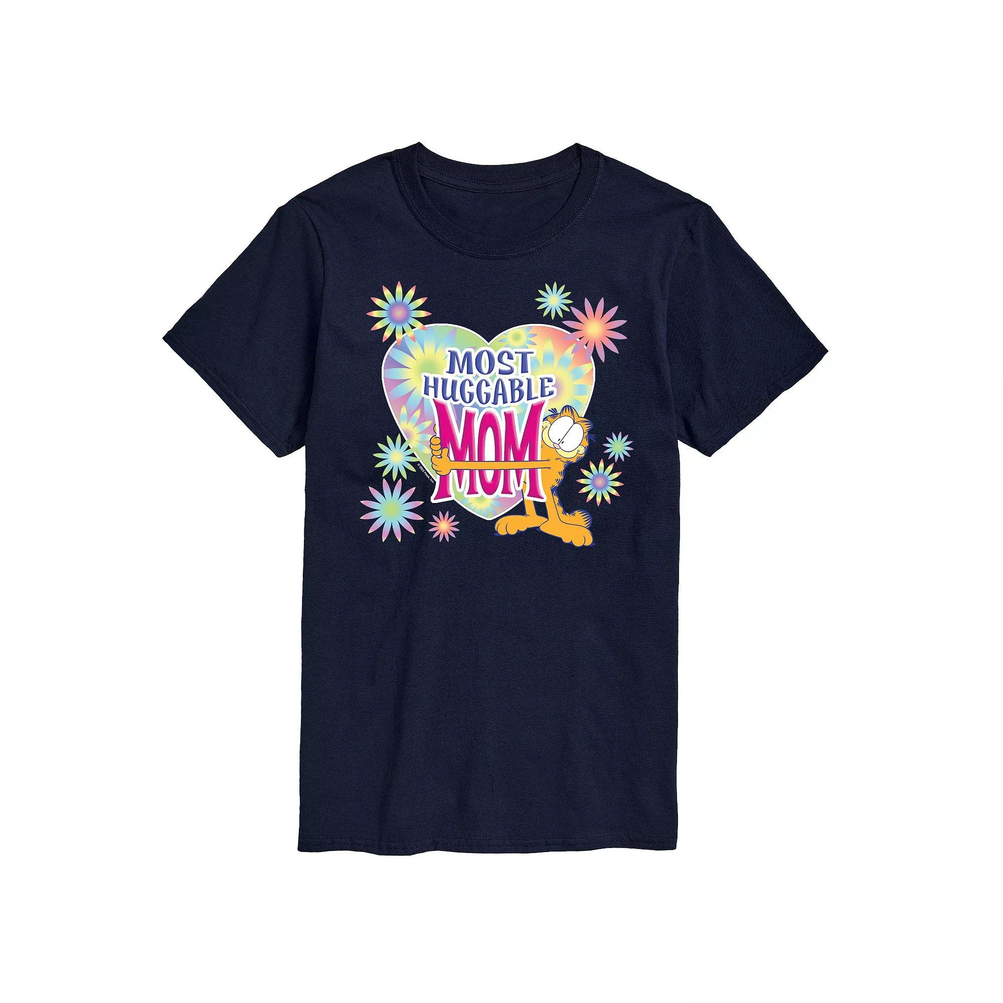 Big & Tall Garfield Most Huggable Mom Graphic Tee, Mens Blue Product Image