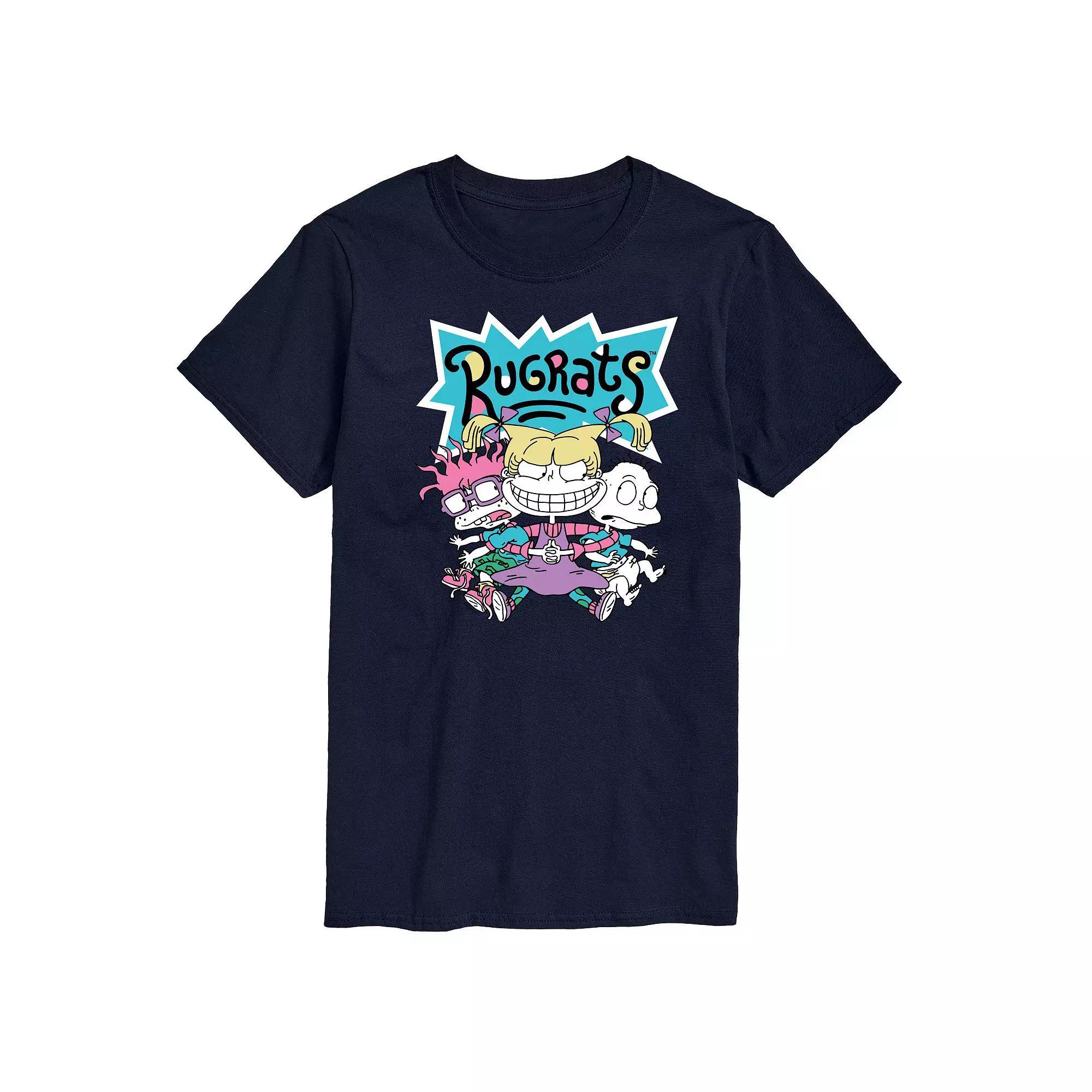 Mens Rugrats Squad Graphic Tee Blue Product Image