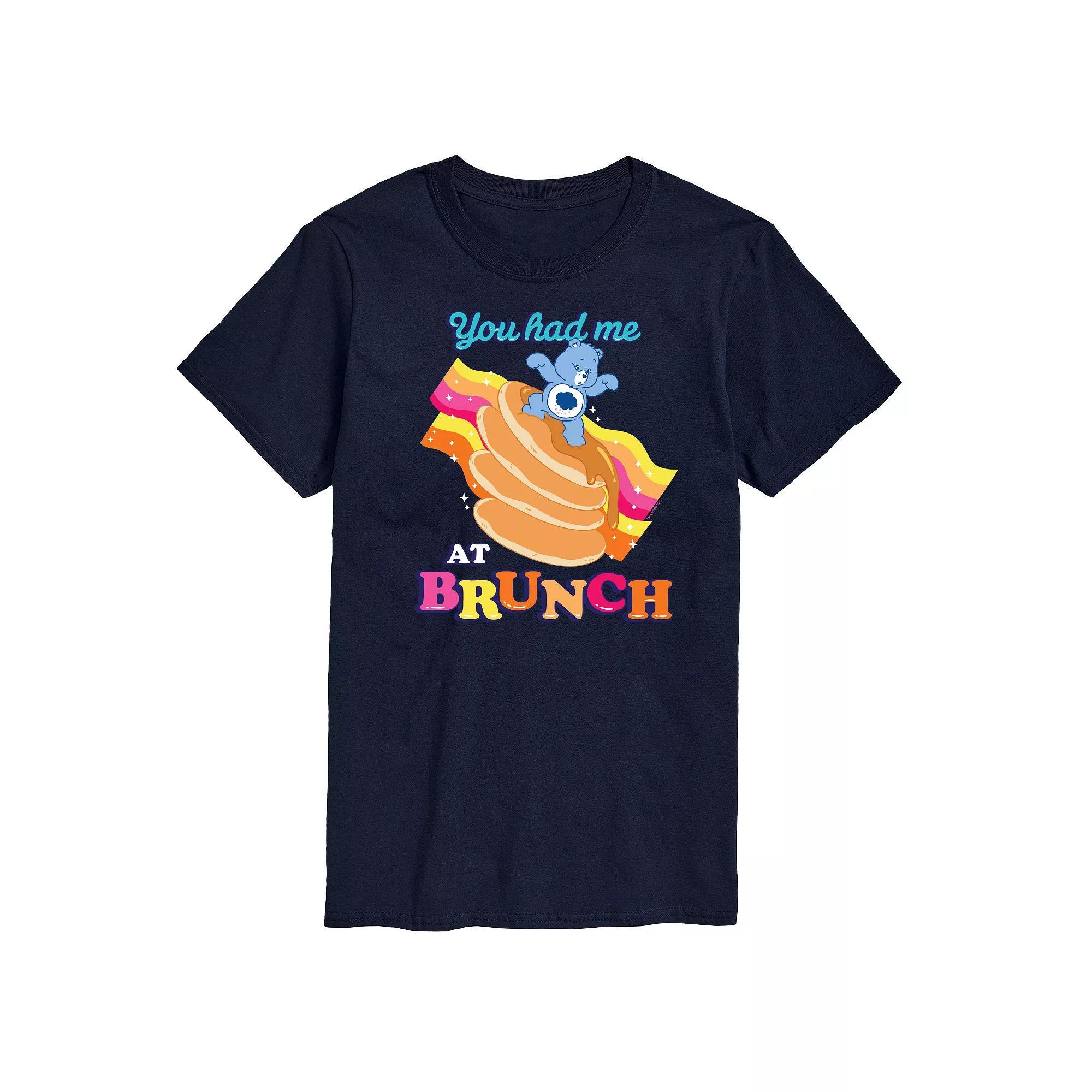 Mens Care Bears Had Me At Brunch Graphic Tee Blue Product Image