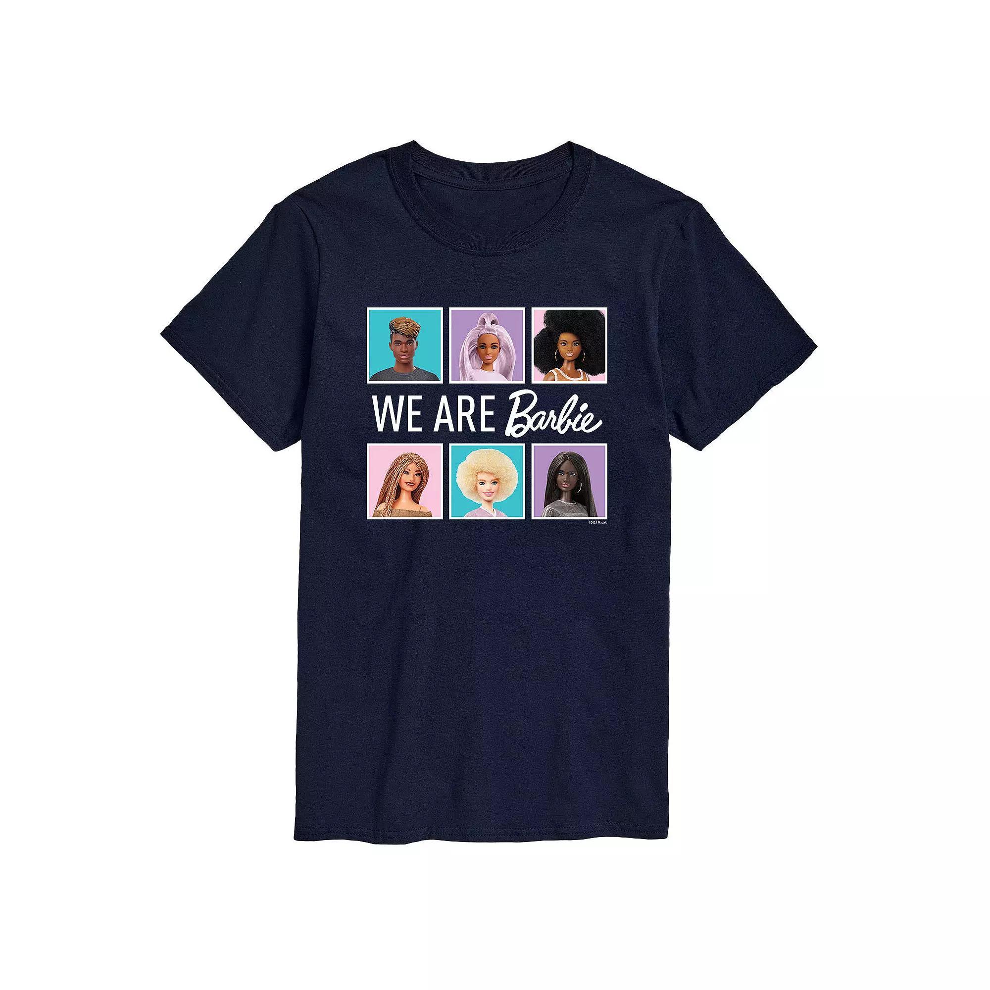 Big & Tall Barbie We Are All Barbie Graphic Tee, Mens Blue Product Image
