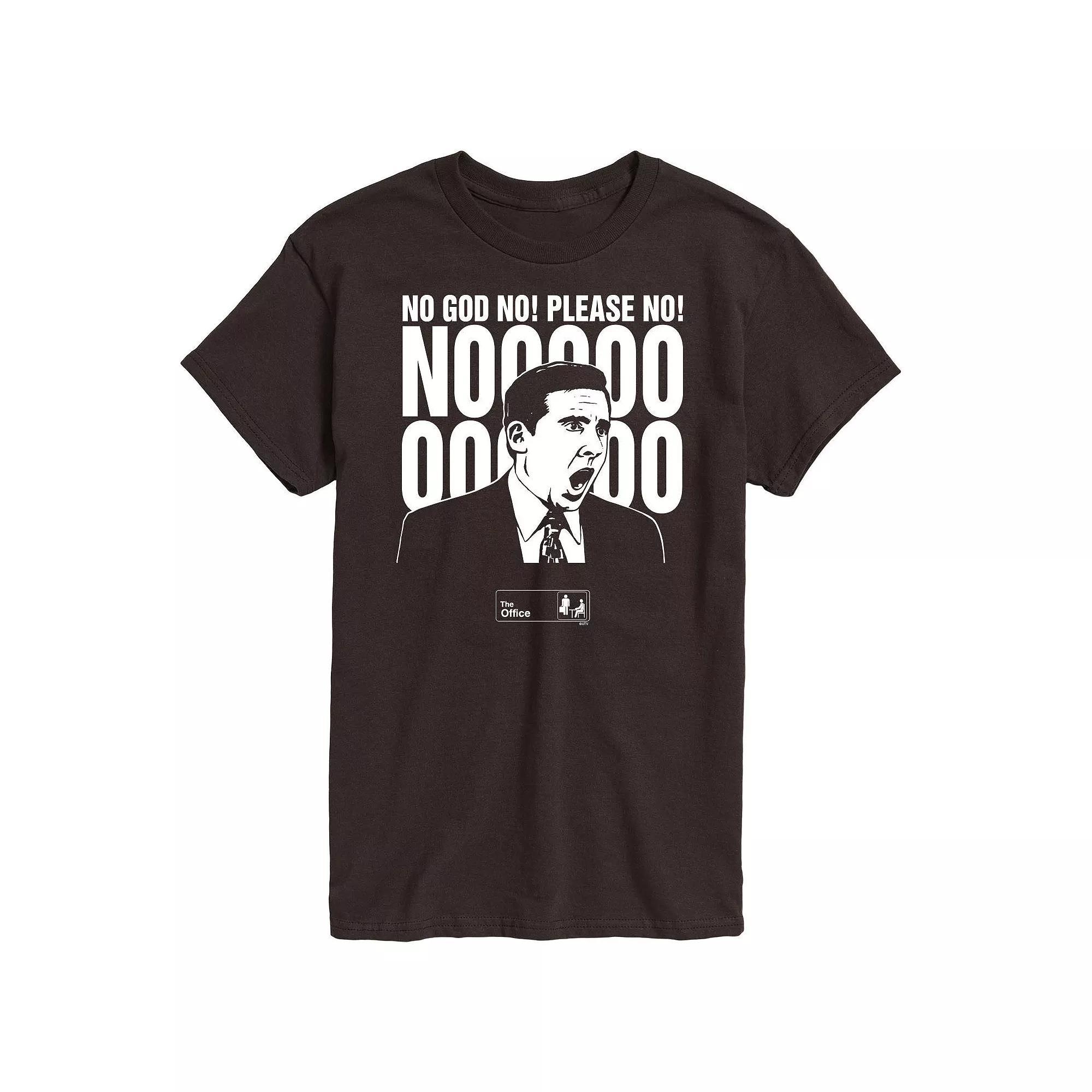 Mens The Office No God Please No Tee Product Image