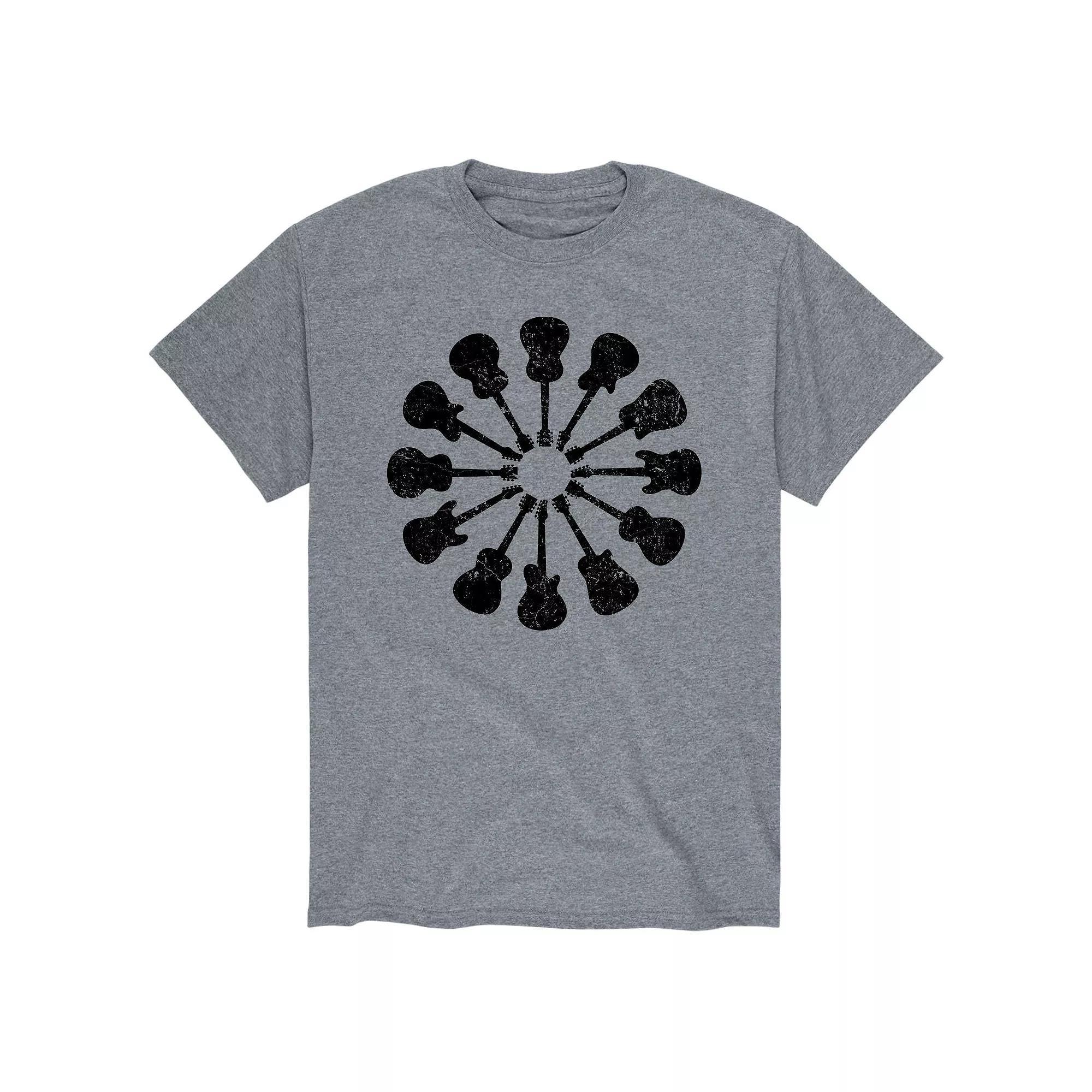 Mens Guitars Circular Tee Product Image