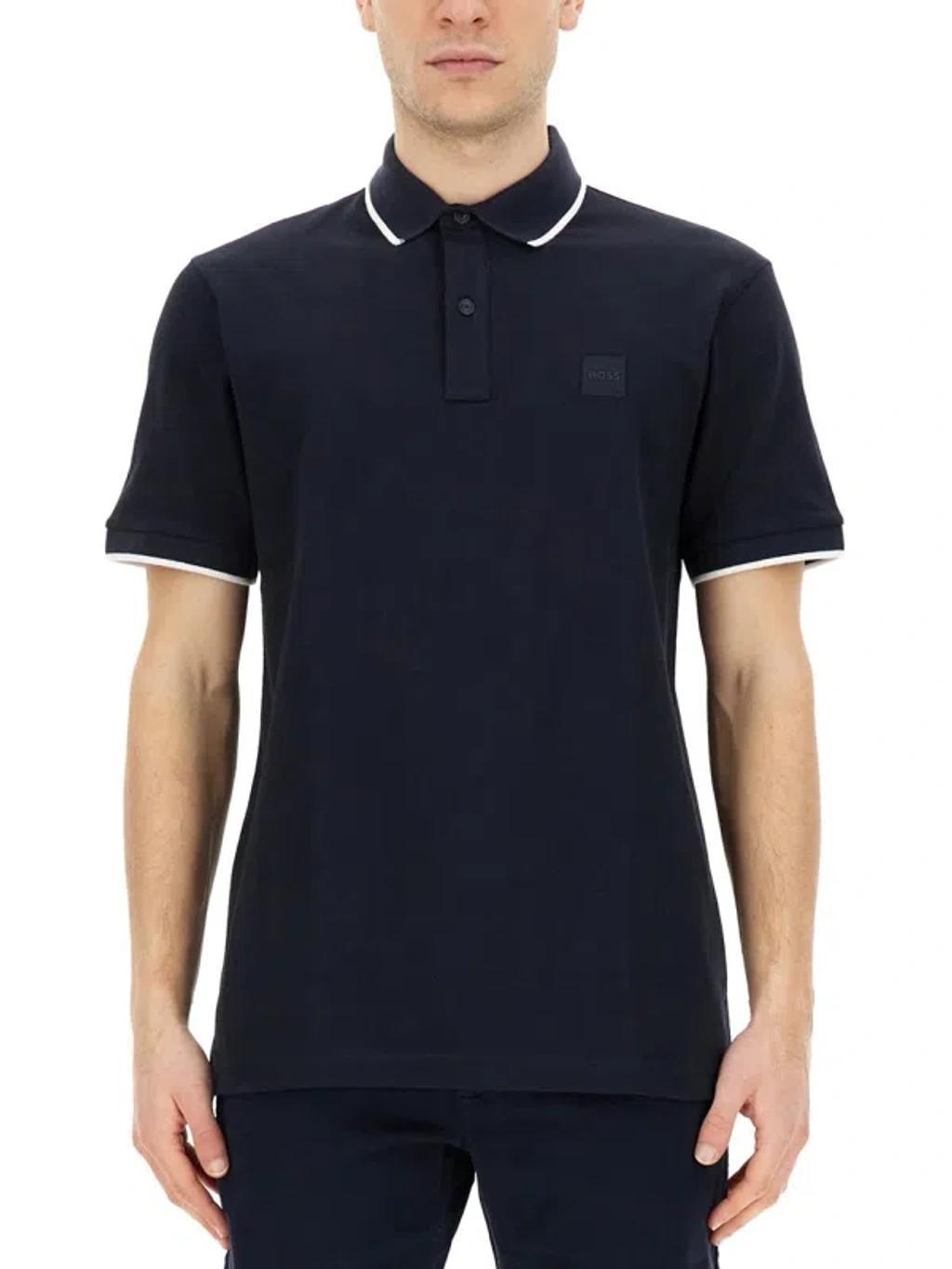 HUGO BOSS Polo Con Logo In Blue Product Image
