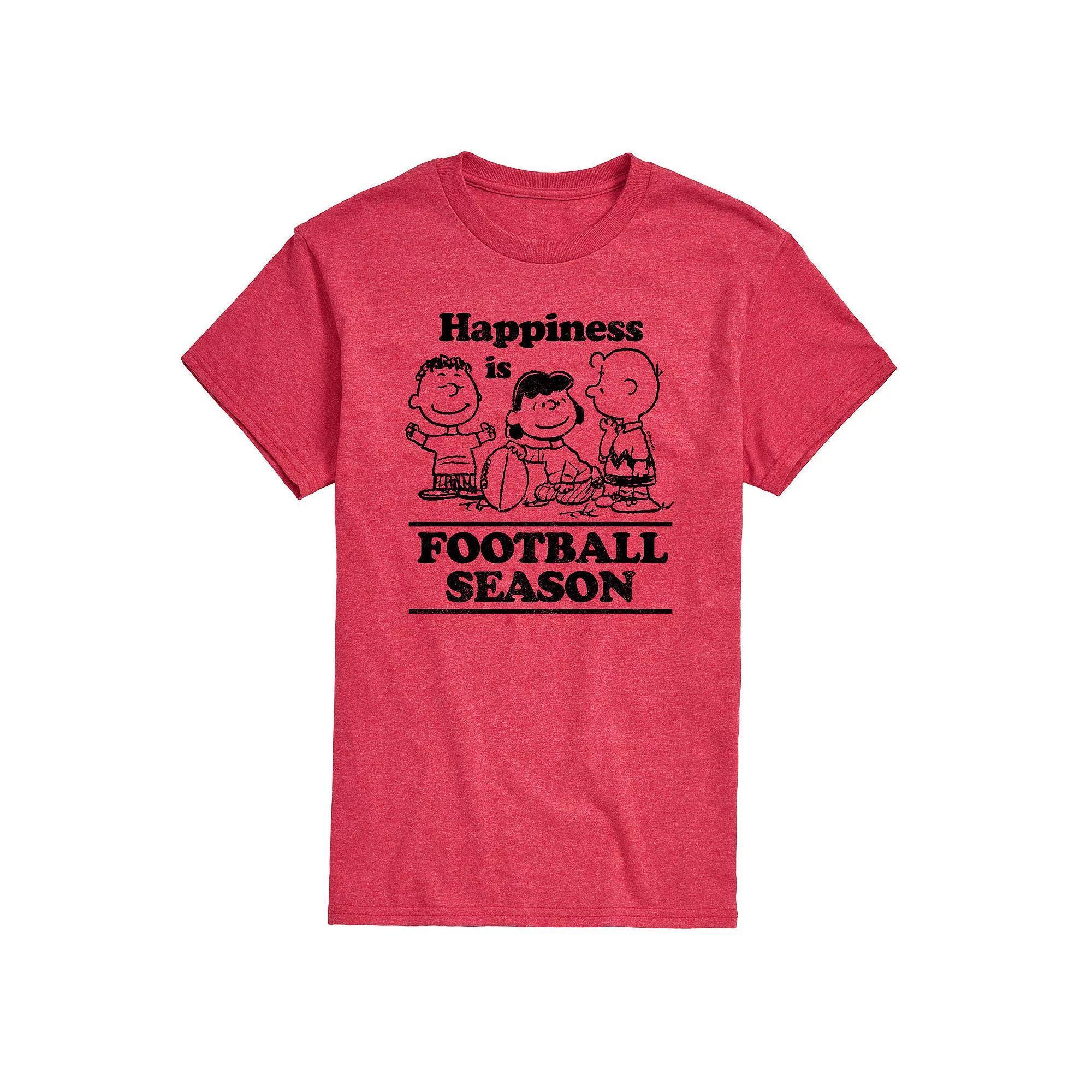 Big & Tall Peanuts Football Season Tee, Mens Product Image