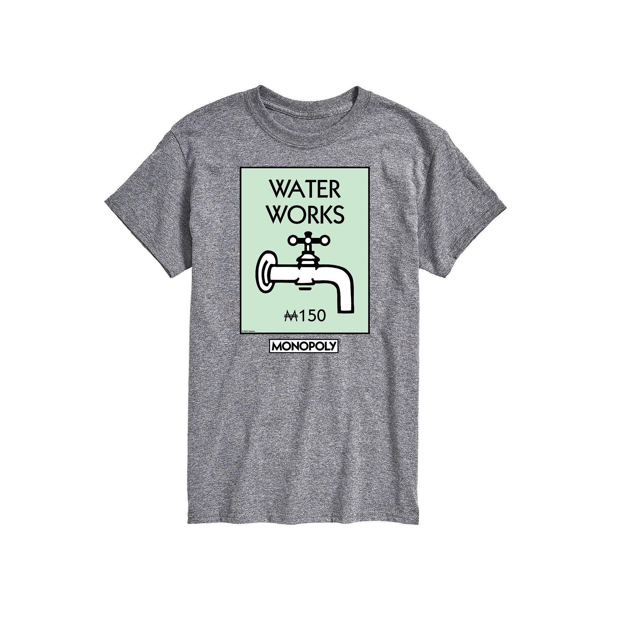 Big & Tall Monopoly Waterworks Graphic Tee, Mens Product Image