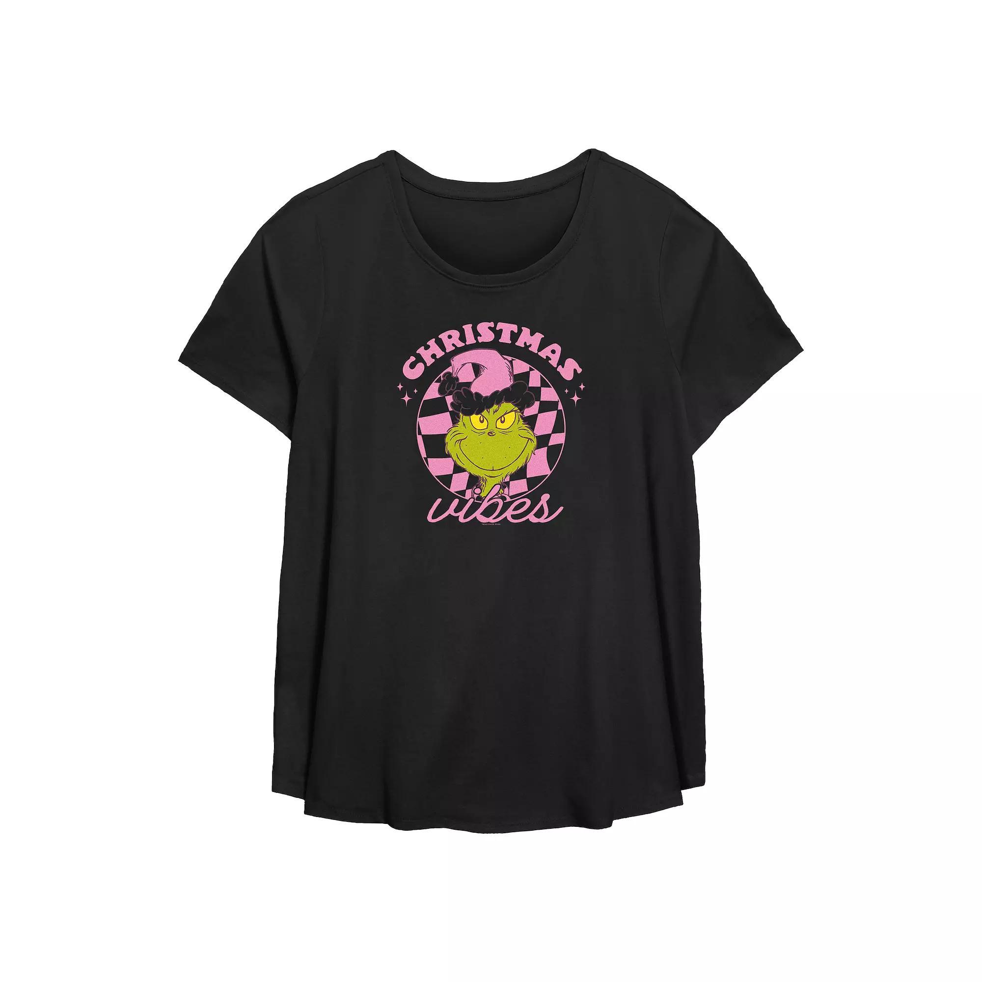 Plus Size Stranger Things Demogorgon Ugly Christmas Flowy Graphic Tee, Women's, Size: 0X, Black Product Image