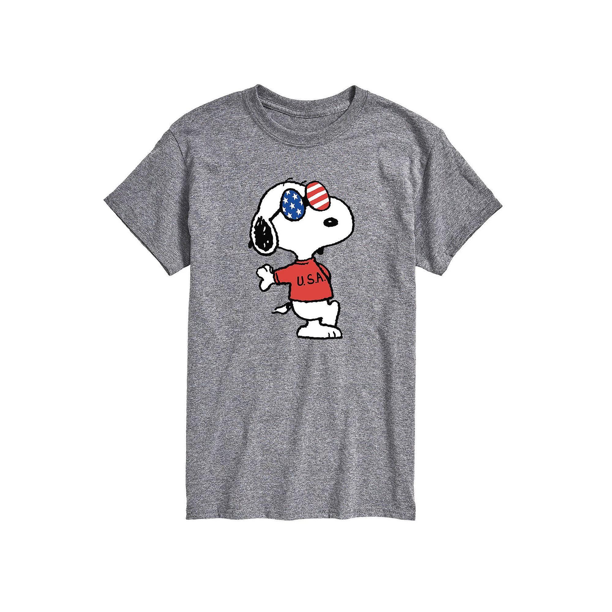 Big & Tall Peanuts Americana Snoopy Tee, Mens Product Image