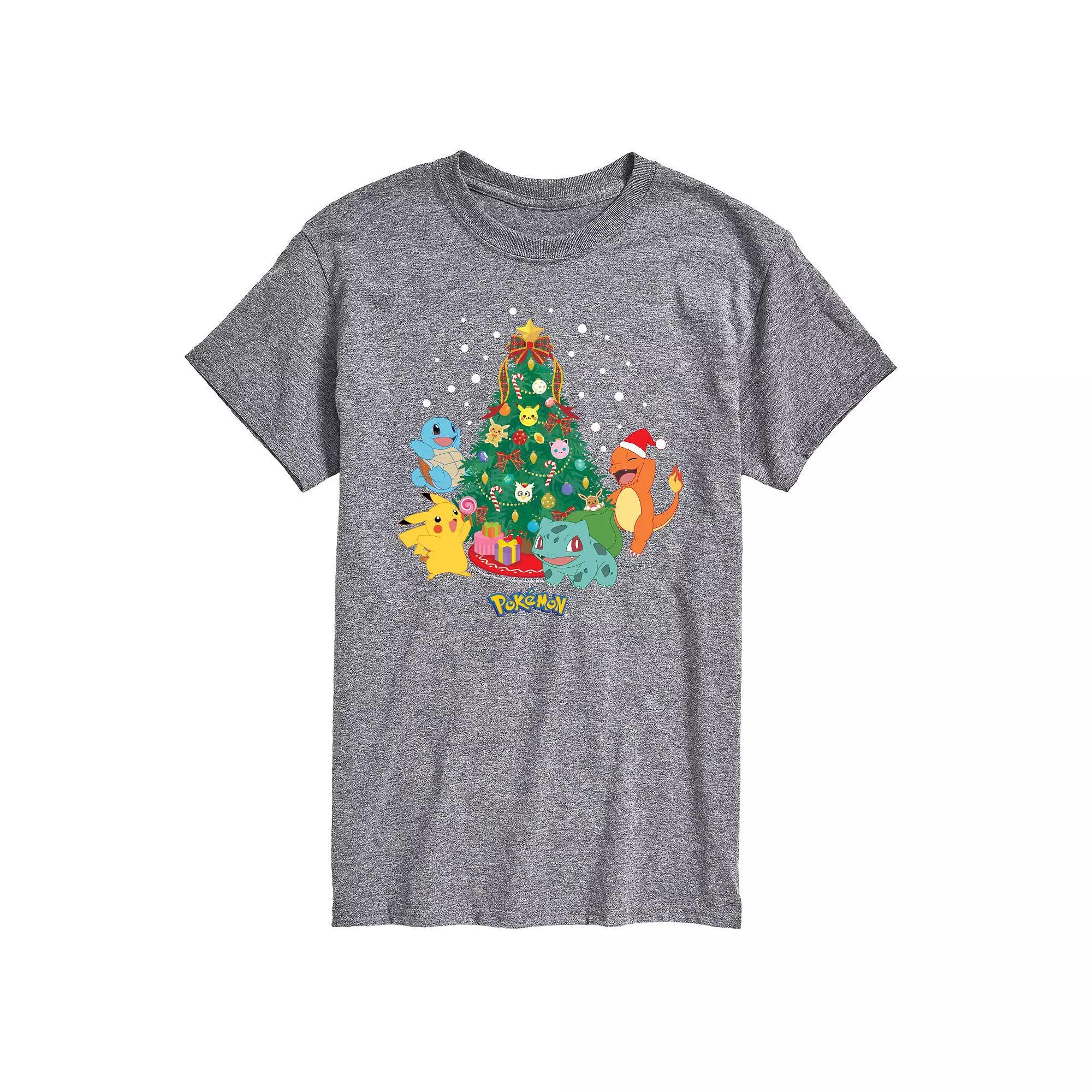 Mens Pokemon Christmas Tree Tee Product Image