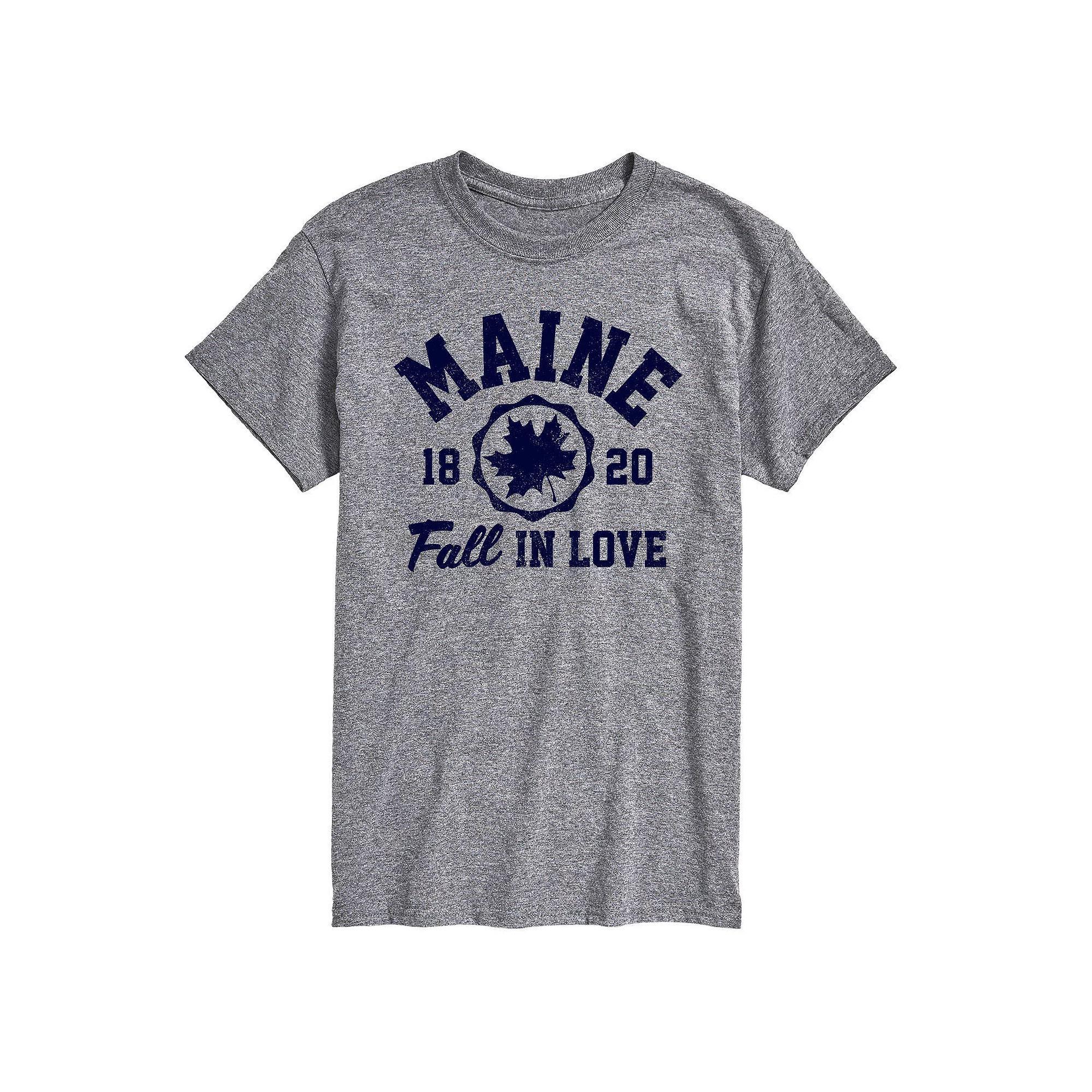 Big & Tall Maine Fall In Love Graphic Tee., Mens Product Image