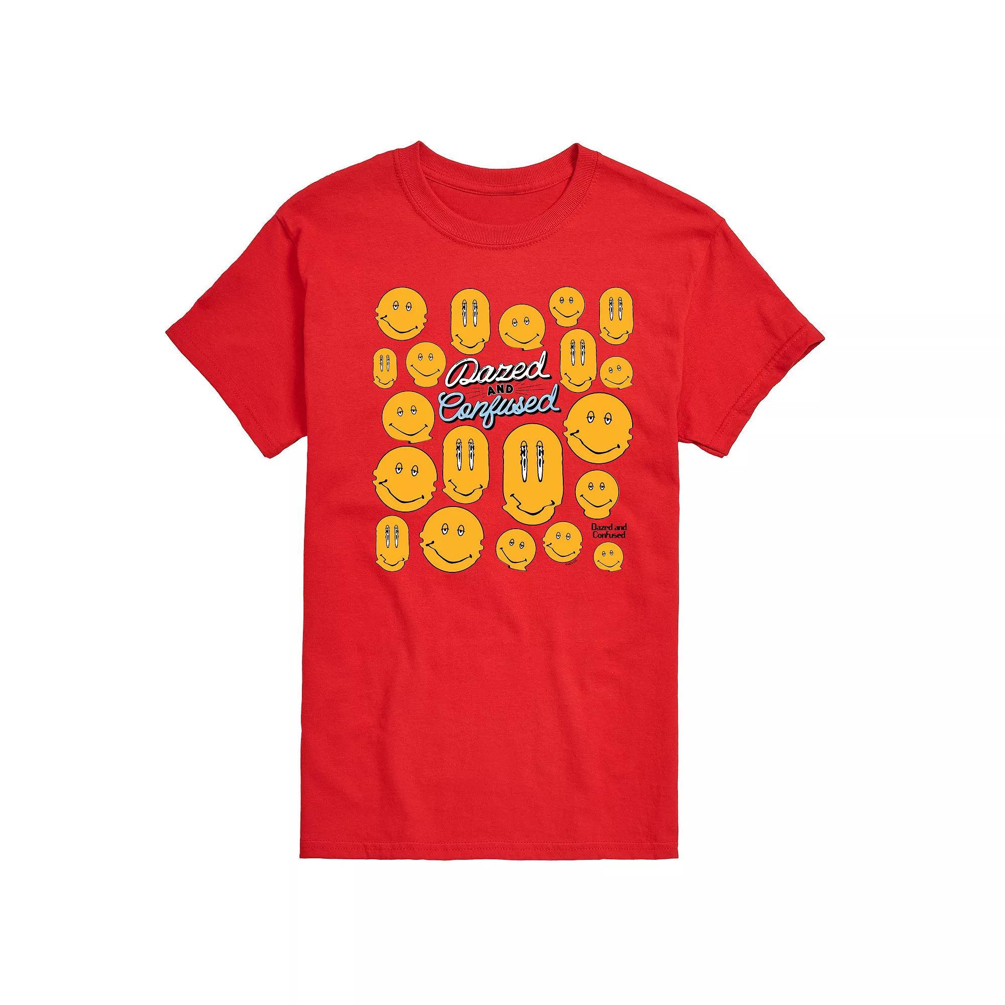 Mens Dazed and Confused Smiley Face Graphic Tee Product Image