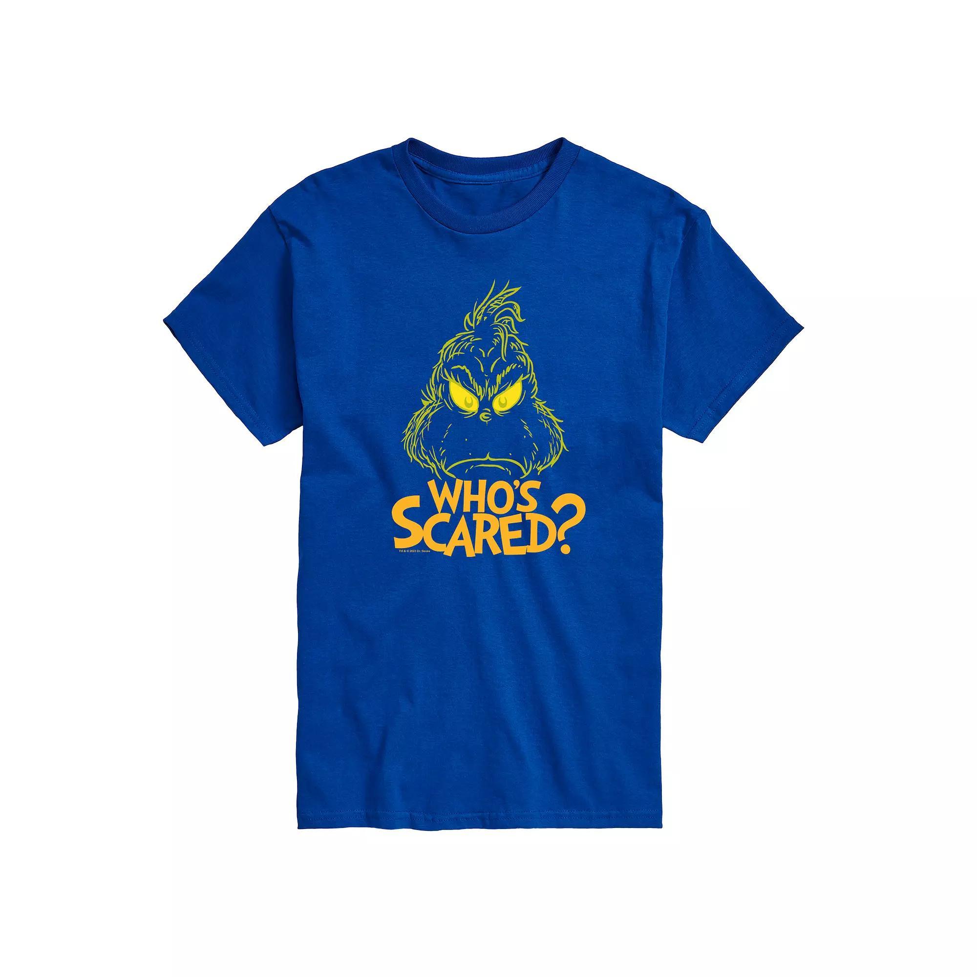 Mens Dr. Seuss Grinch Whos Scared Graphic Tee Product Image