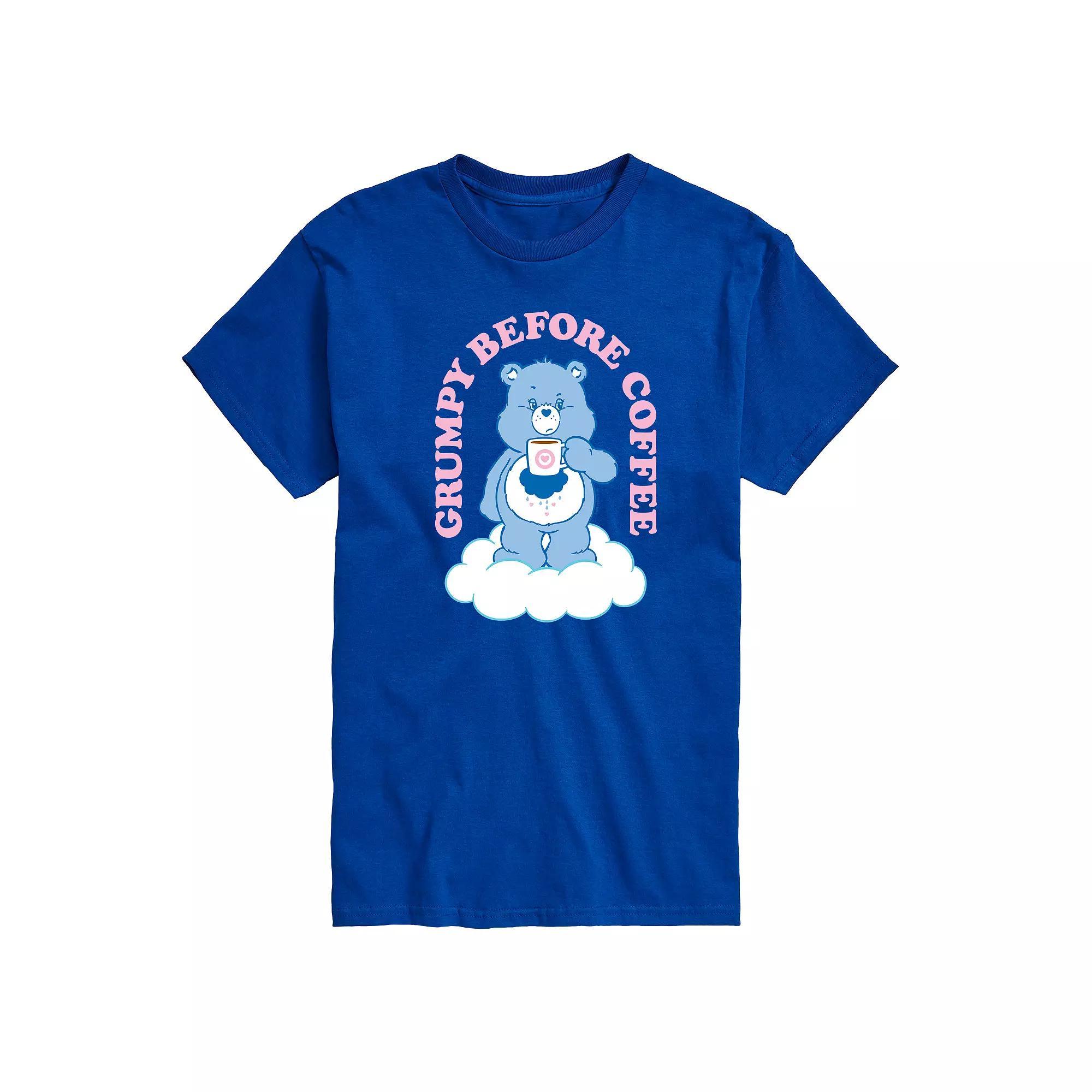 Mens Care Bears Grumpy Before Coffee Graphic Tee Product Image