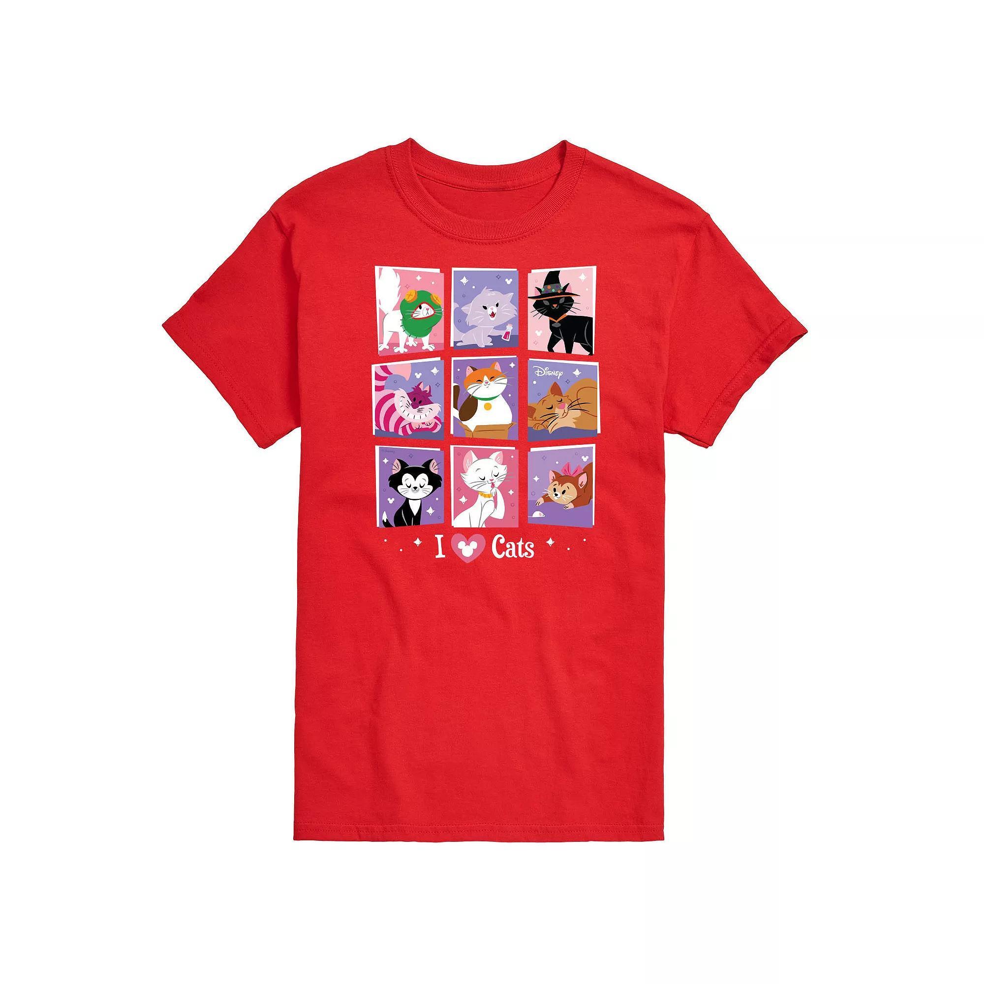Disneys Cats & Dogs Big & Tall Assorted Cats Graphic Tee, Mens Product Image