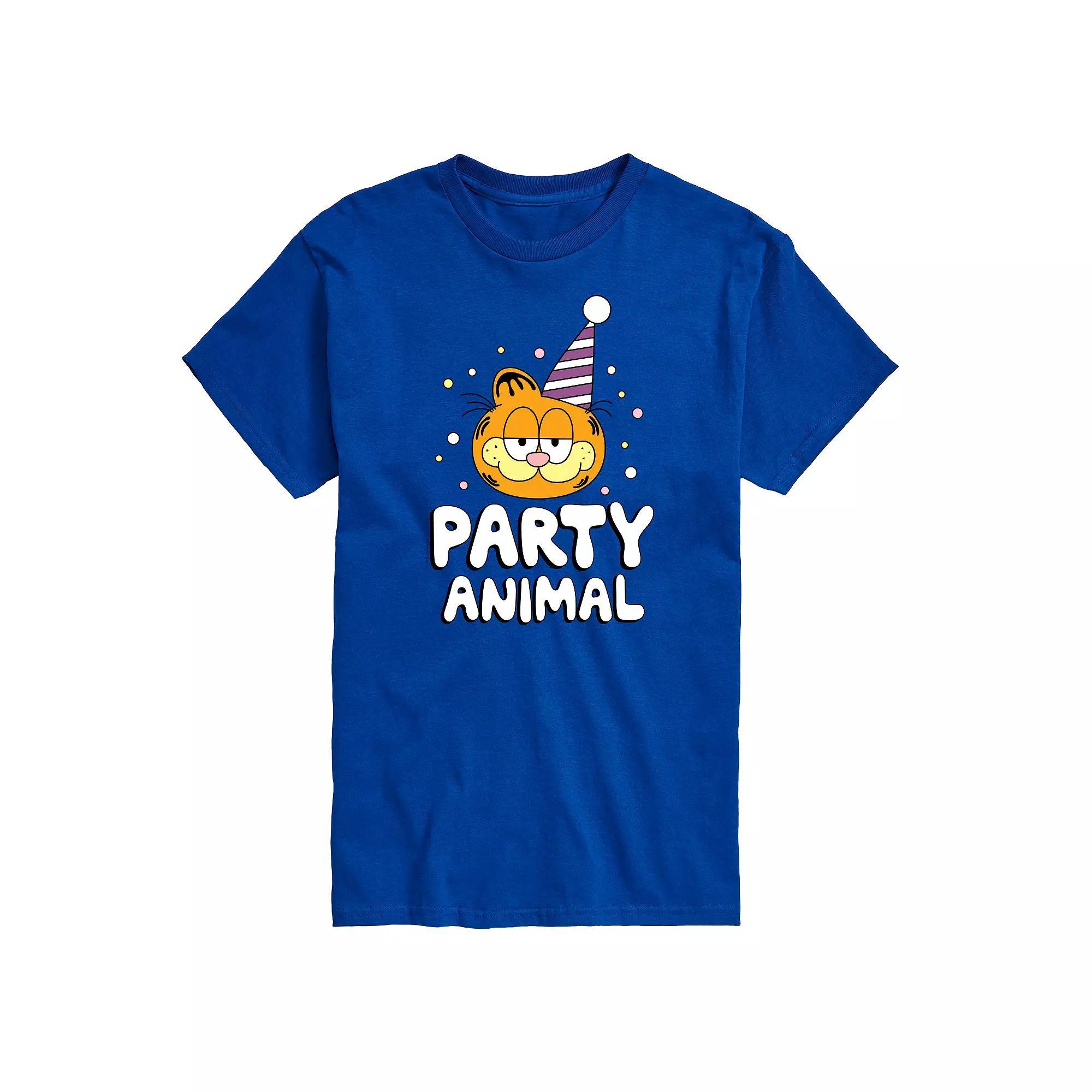 Mens Garfield Party Animal Graphic Tee Product Image
