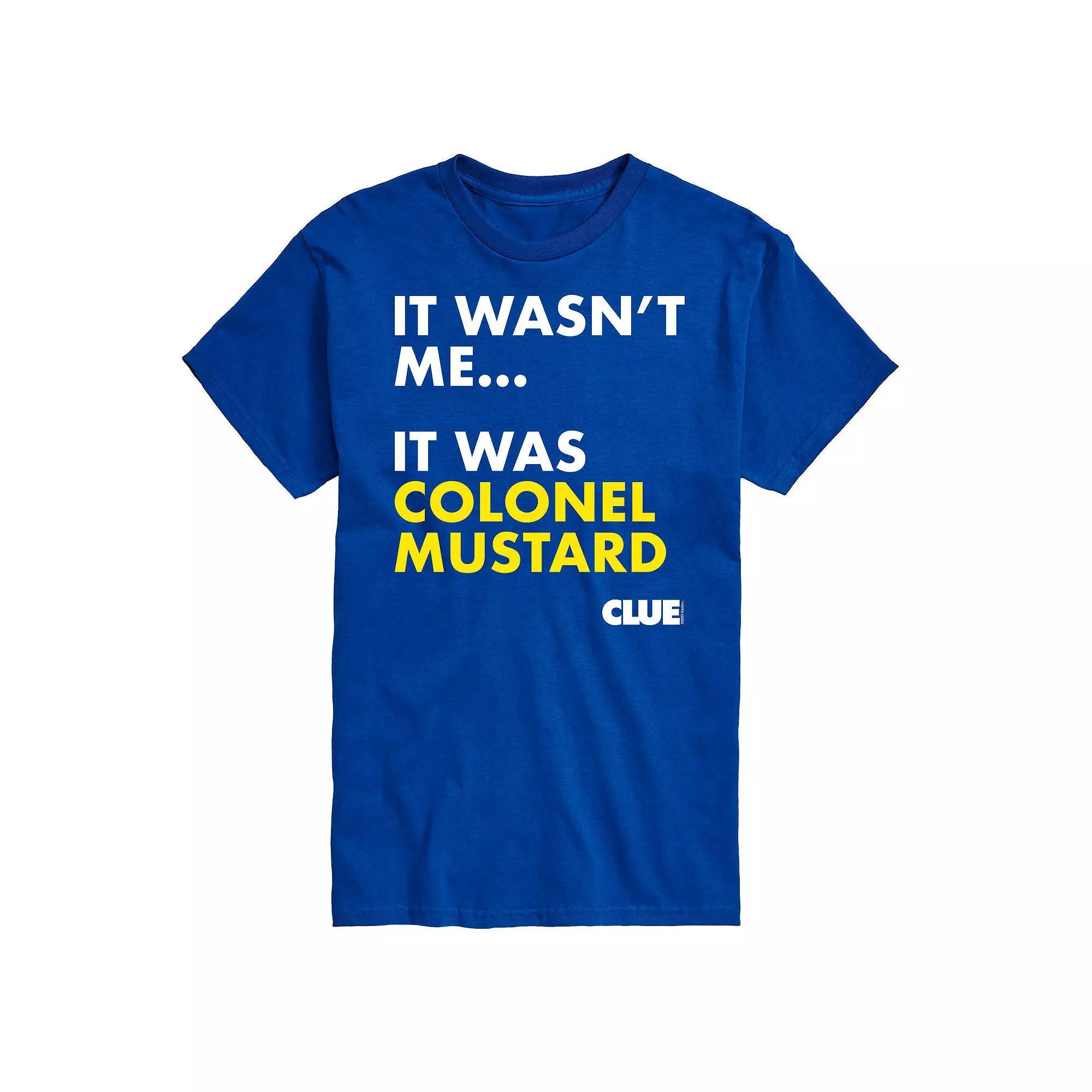 Big & Tall Clue It Was Colonel Mustard Graphic Tee, Mens Product Image