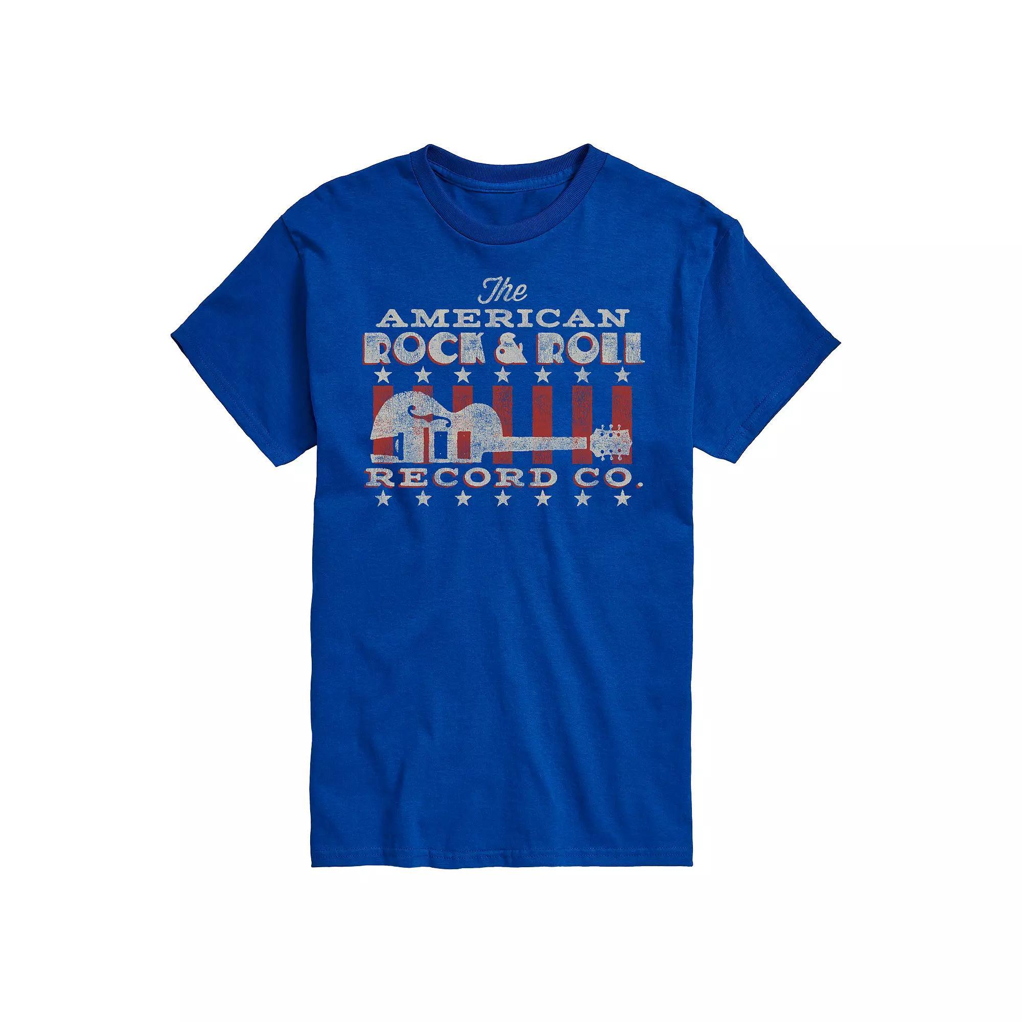 Big & Tall American Rock Tee, Men's, Size: XL Tall, Blue Product Image