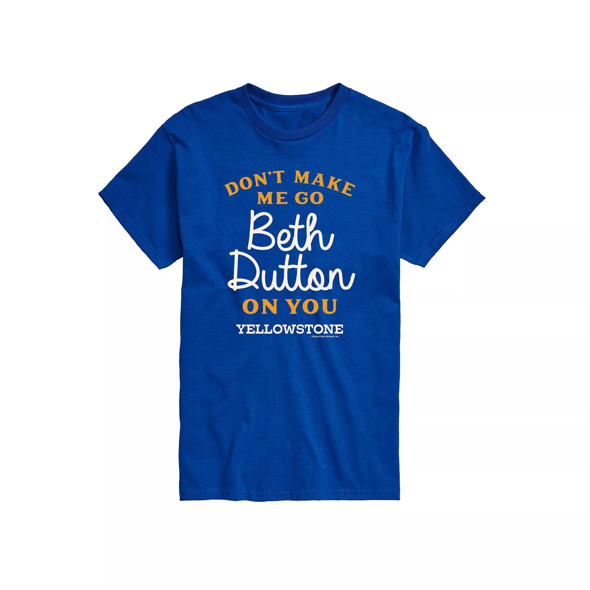 Big & Tall Yellowstone Beth Dutton Tee, Mens Product Image