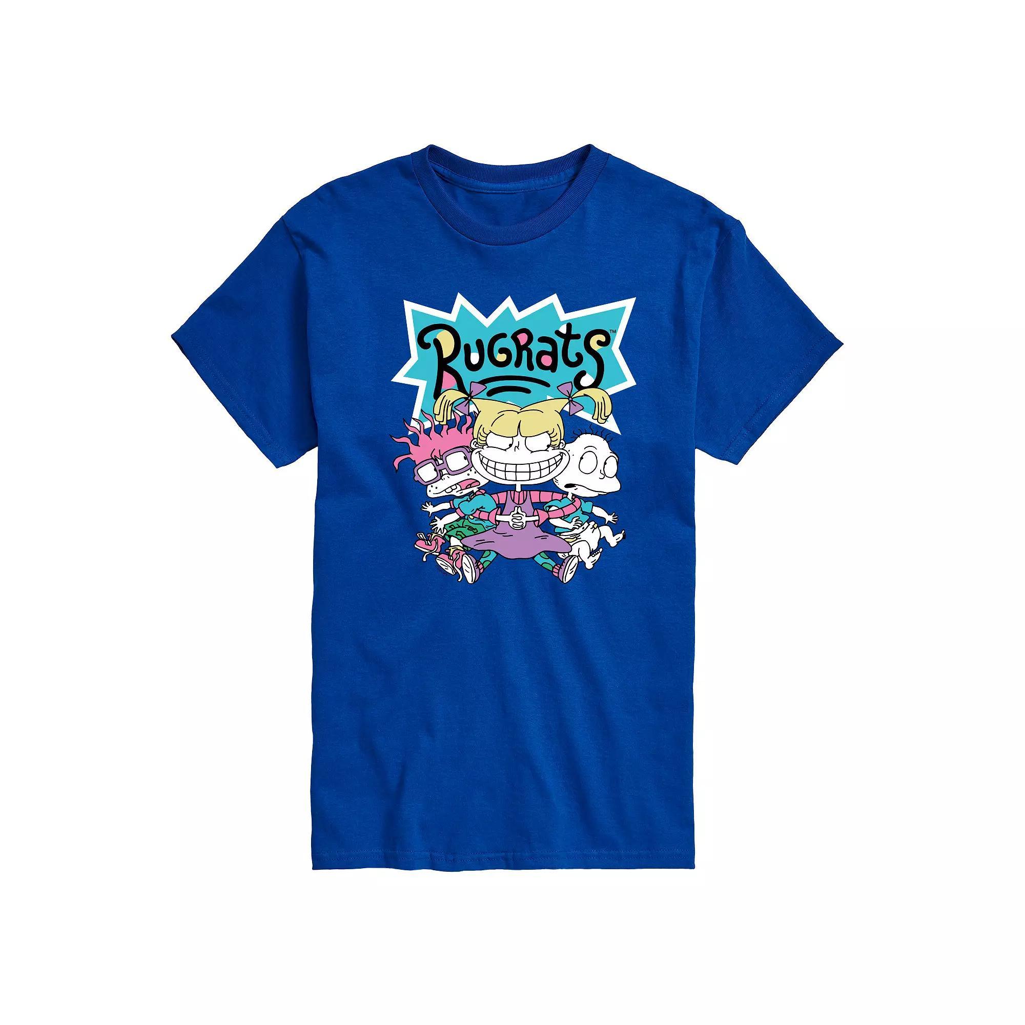 Mens Rugrats Squad Graphic Tee Blue Product Image