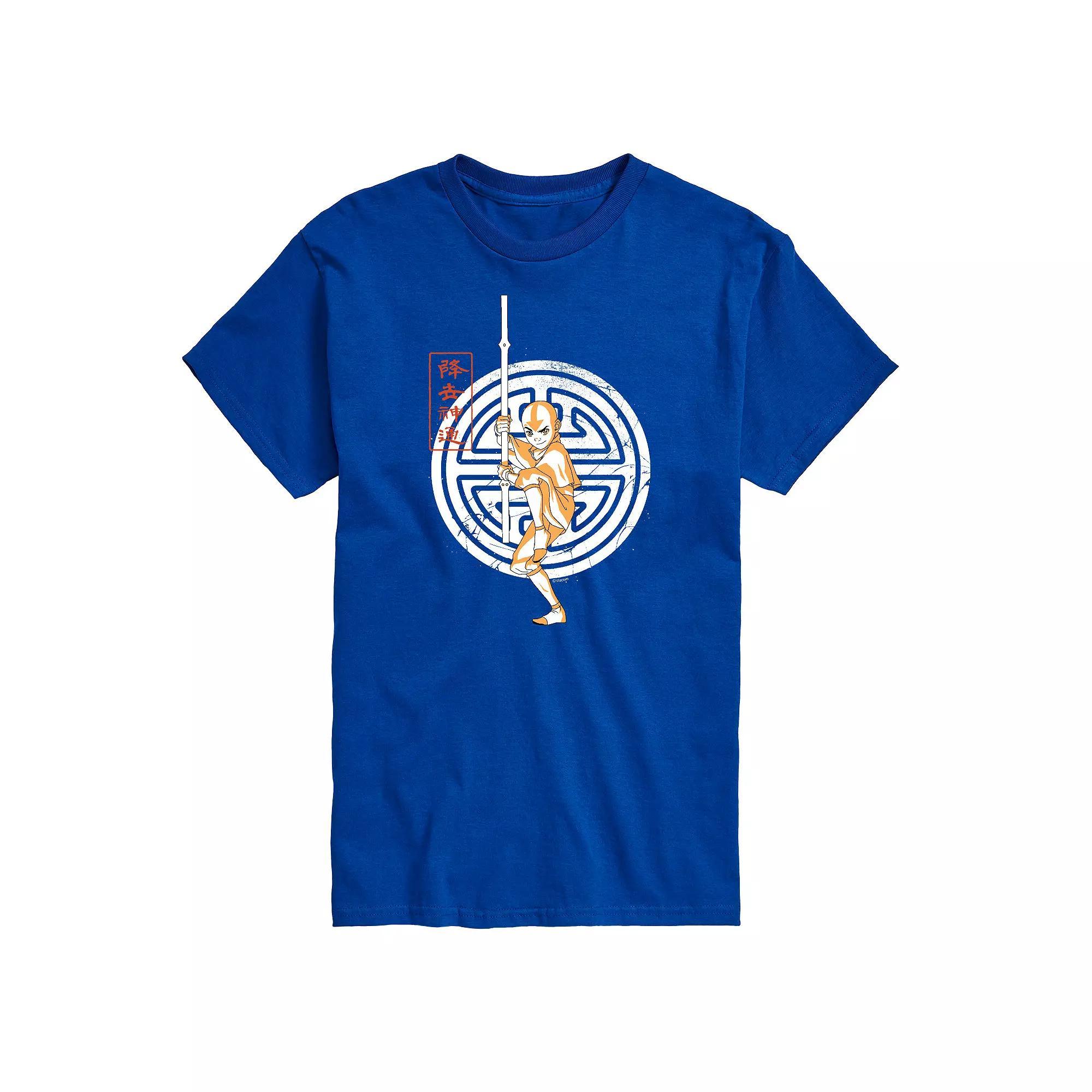 Big & Tall Avatar The Last Airbender AANG Crest Graphic Tee, Mens Product Image