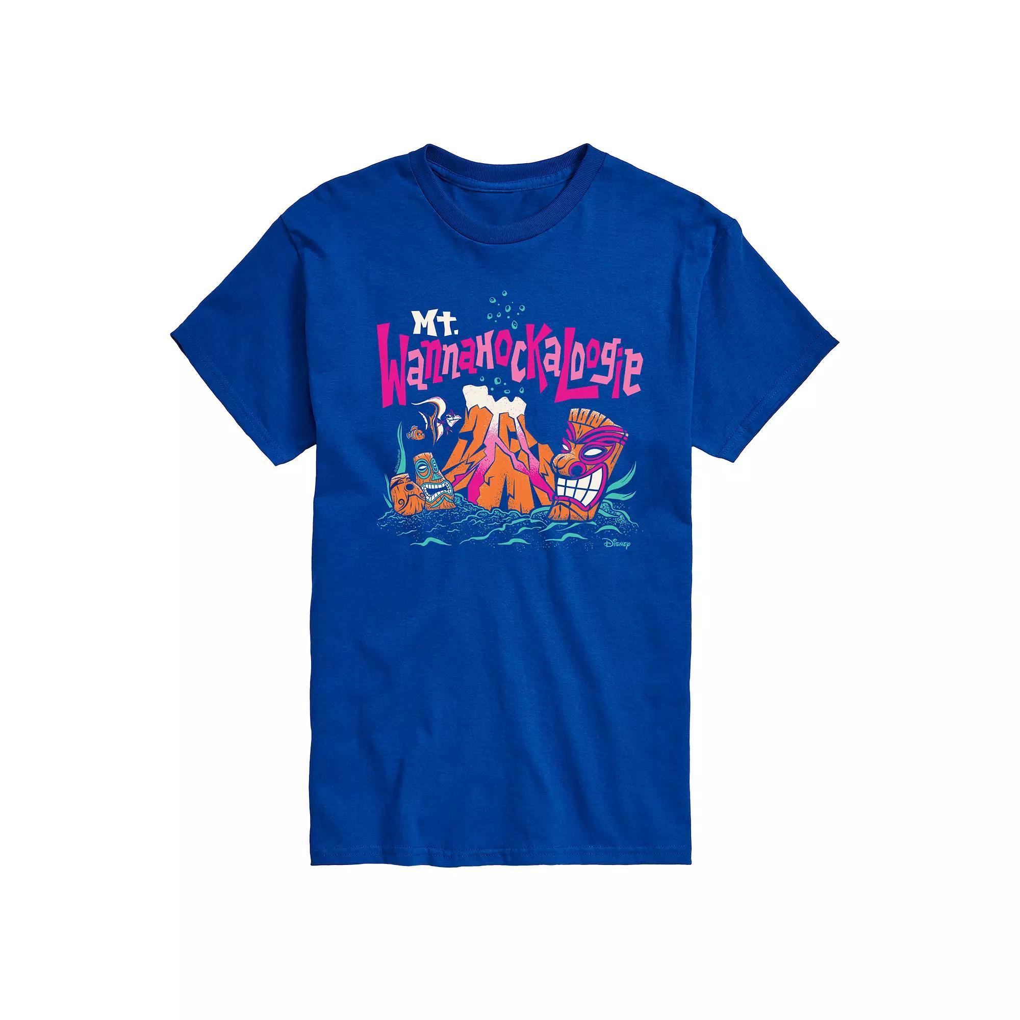 Disney / Pixars Finding Nemo Mens Mt. Wannahockaloogie Graphic Tee Blue Product Image