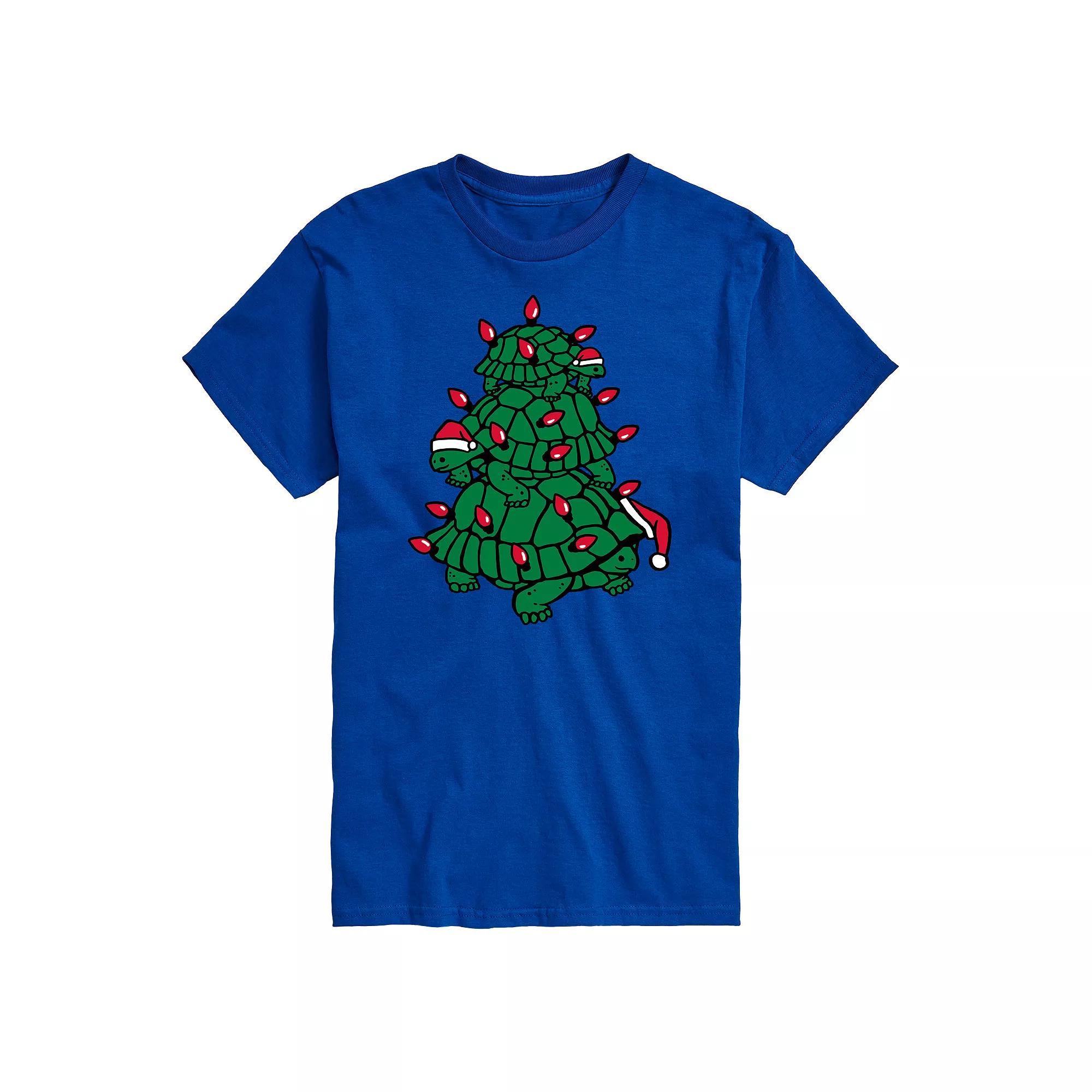 Big & Tall Turtle Tree Stack Graphic Tee, Mens Product Image