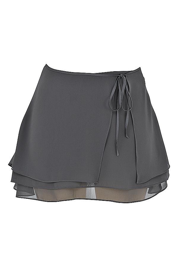 Clarice Shadow Floaty Layered Mini Skirt Product Image
