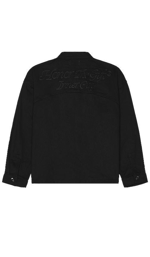 Mens Red Light District Faux Leather Shirt Jacket Product Image