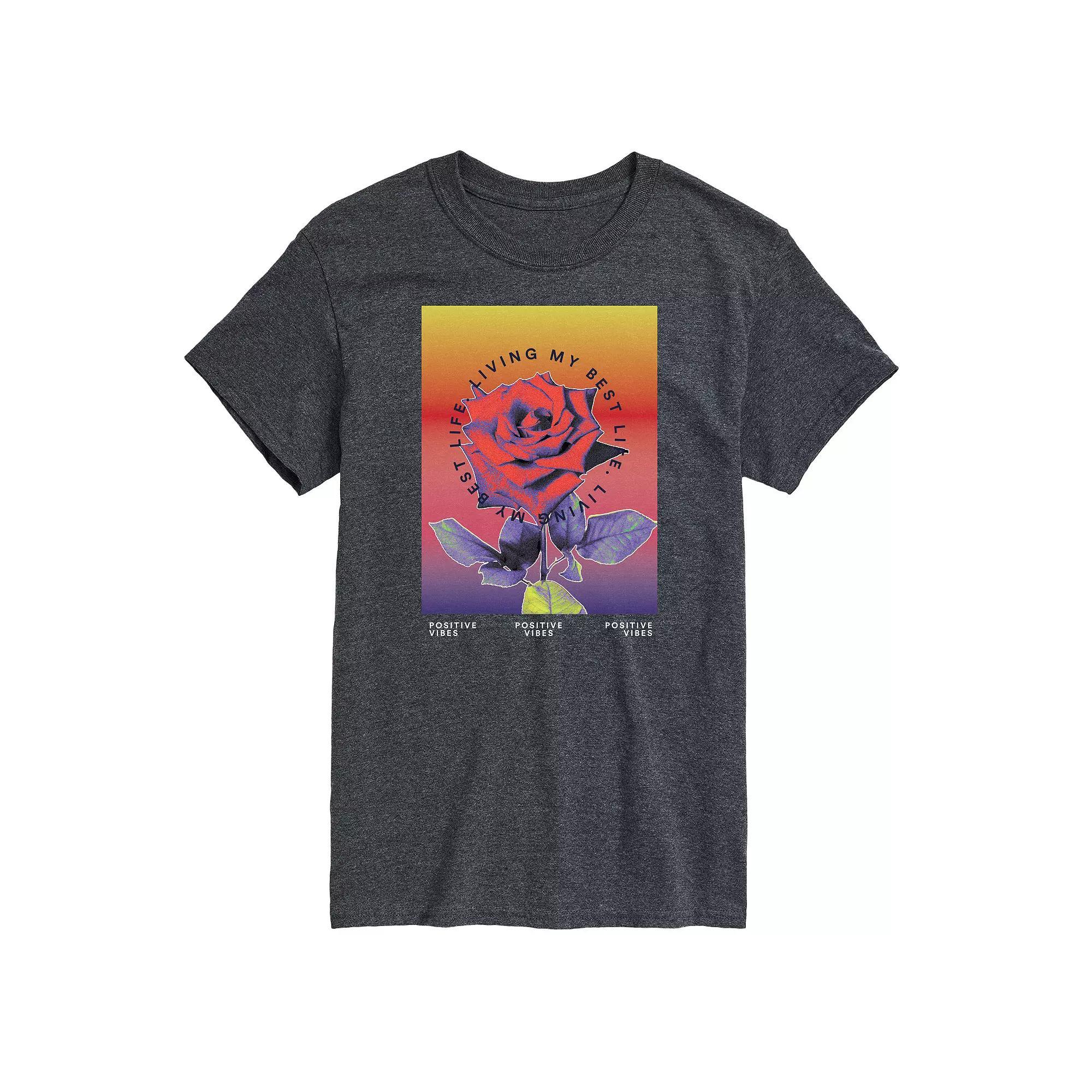 Big & Tall Positive Vibes Tee, Mens Product Image